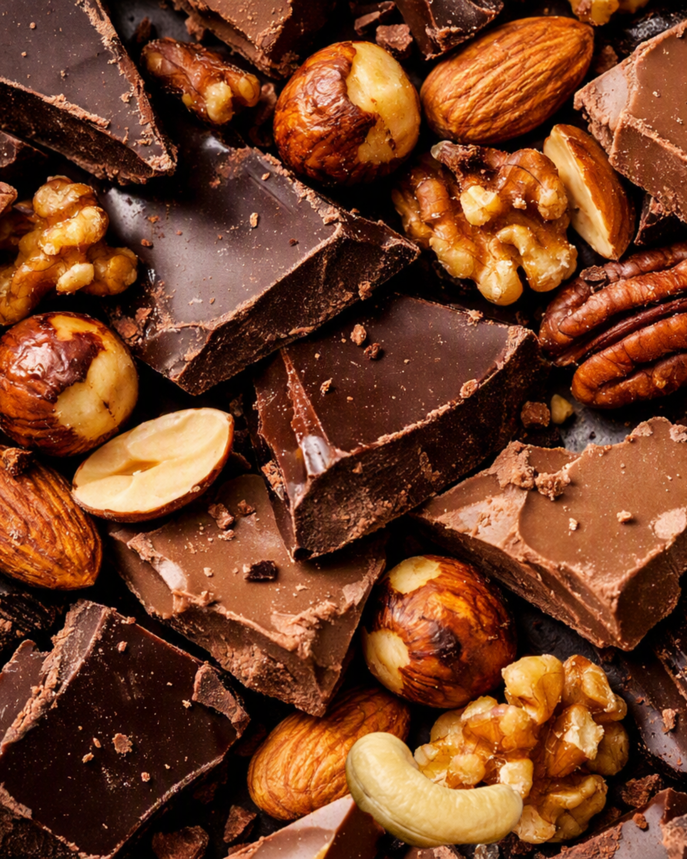 Chocolate and mixed nut tasting notes.