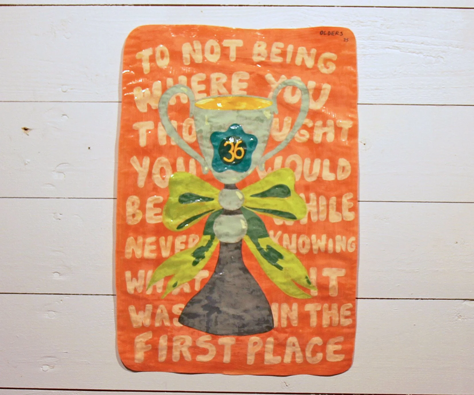 to not being where you thought you would be while never knowing what it was in the first place