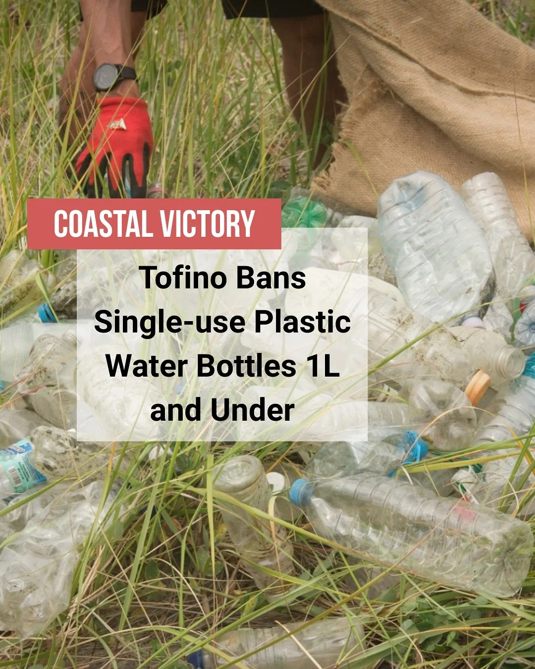 WE DID IT🚰 🎉 The @districtoftofino has banned single-use plastic water bottles 1L and under! Tofino is the first town in Canada to achieve this environmental milestone 😎 and we couldn&rsquo;t be more stoked about it!

We launched the Take Back the