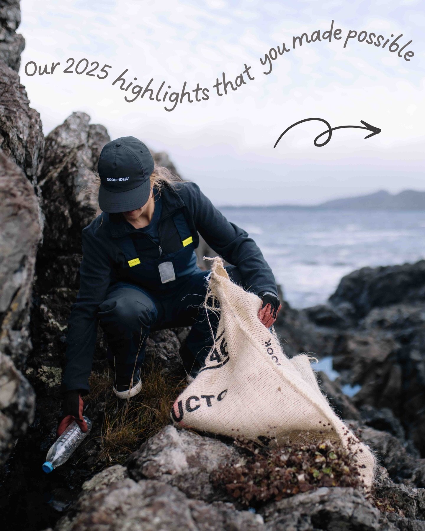 The end of 2025 is upon us, so we want to take a moment to share the impact that you&rsquo;ve made possible!💙 We&rsquo;re so stoked to continue elevating our efforts in 2026 with all of you 🪩
 
🌊 We conducted 65 beach cleanups, removing 8007 lbs o