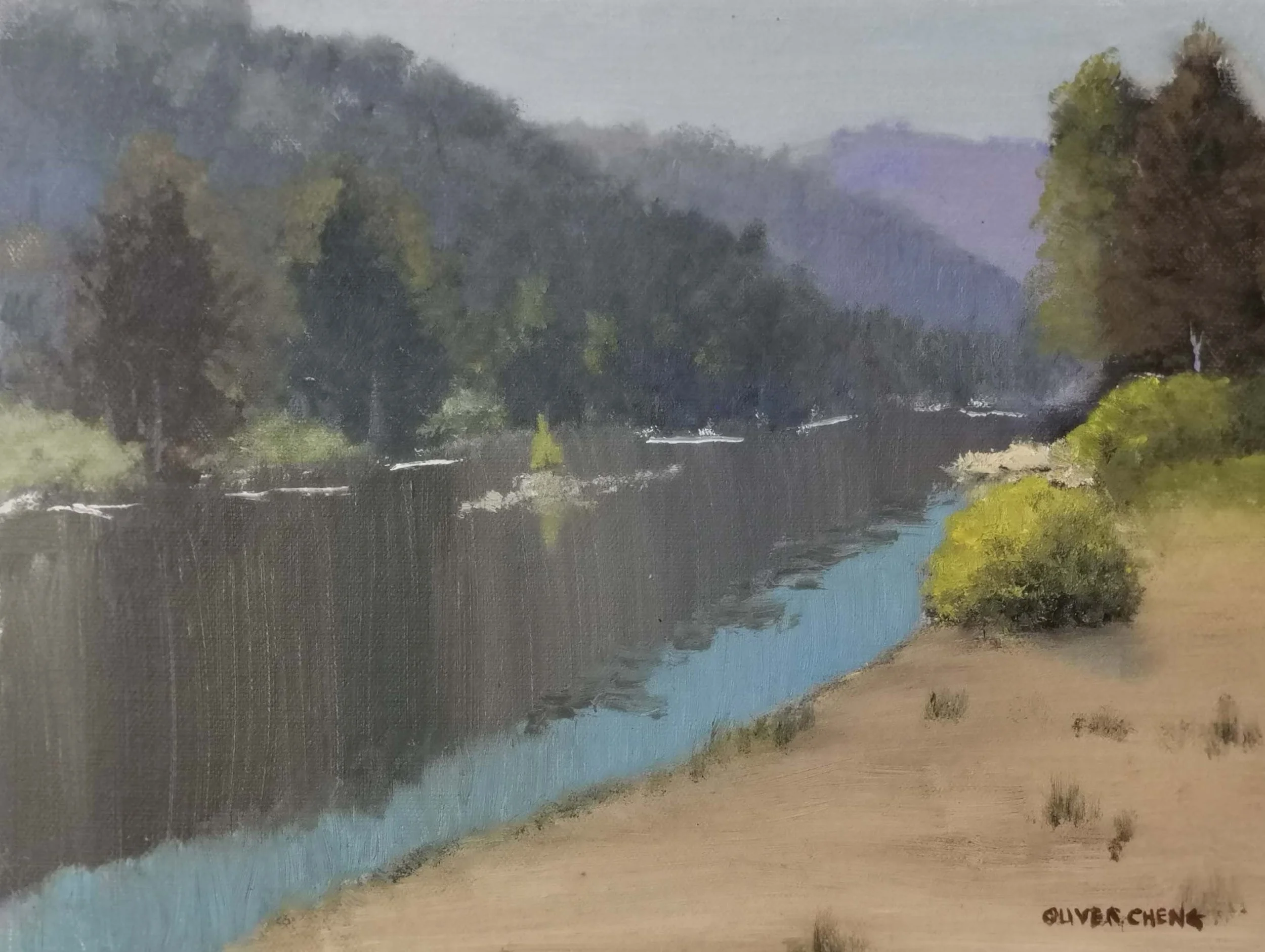 Cotter River I Oil 46X33cm.jpg