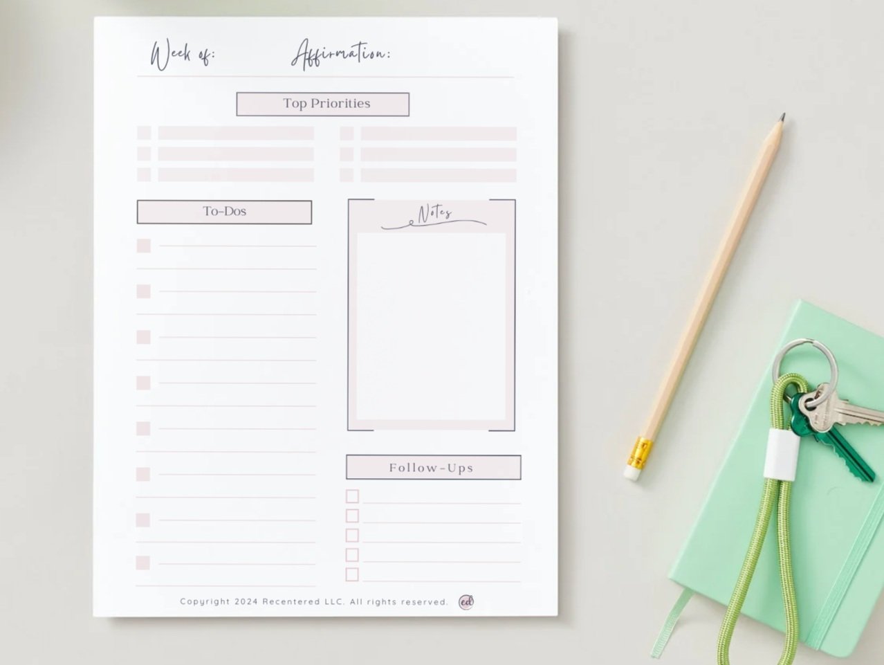 WEEKLY TO-DO PLANNER
