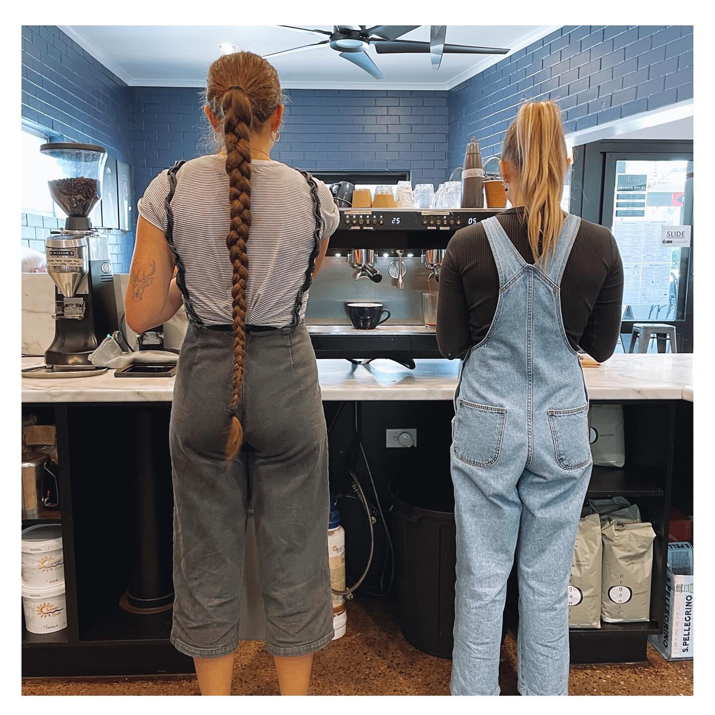 Is it really work if you get to hang out with your bestie? 💙

Luckily for our friendly team we love what we do &amp; each other creating a fun work environment 🥳

Be sure to pop in &amp; say hi 👋🏼

Available dine in &amp; takeaway
Book a table no