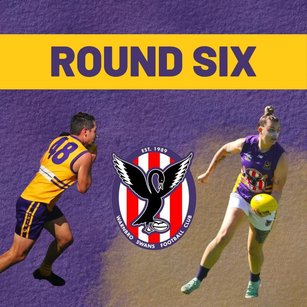 🚨Round 6 Fixtures🚨

Let&rsquo;s go Swannies 💜💛