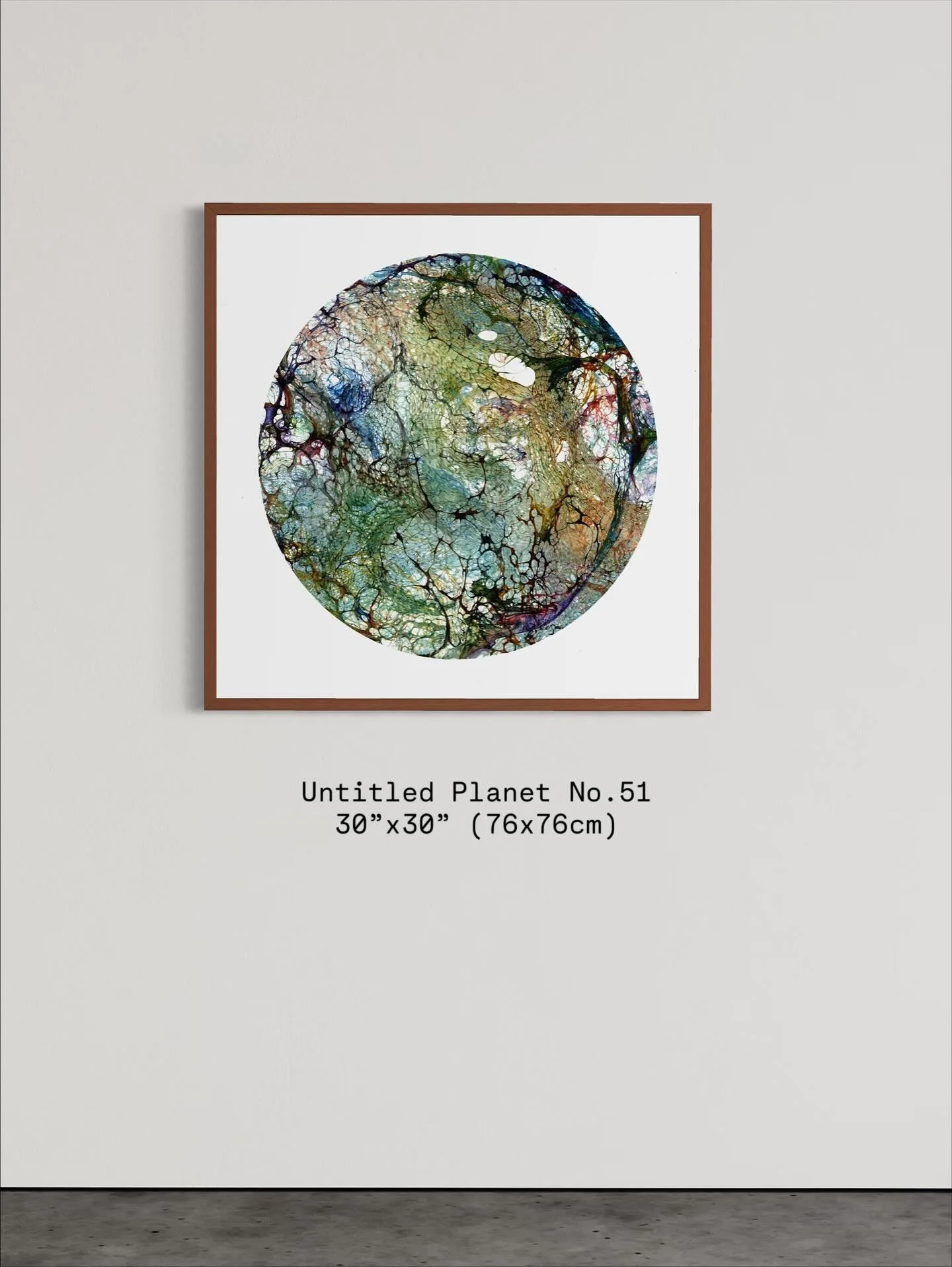 &ldquo;Untitled Planet No. 51&rdquo; (30 x 30 in).
Swipe 👈 through the details &mdash; Close up video at the end.

#abstractart #contemporaryart #originalart #artcollector