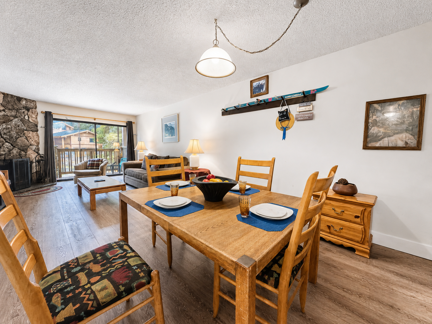 Open-Concept Living & Dining with Bonus Bunks