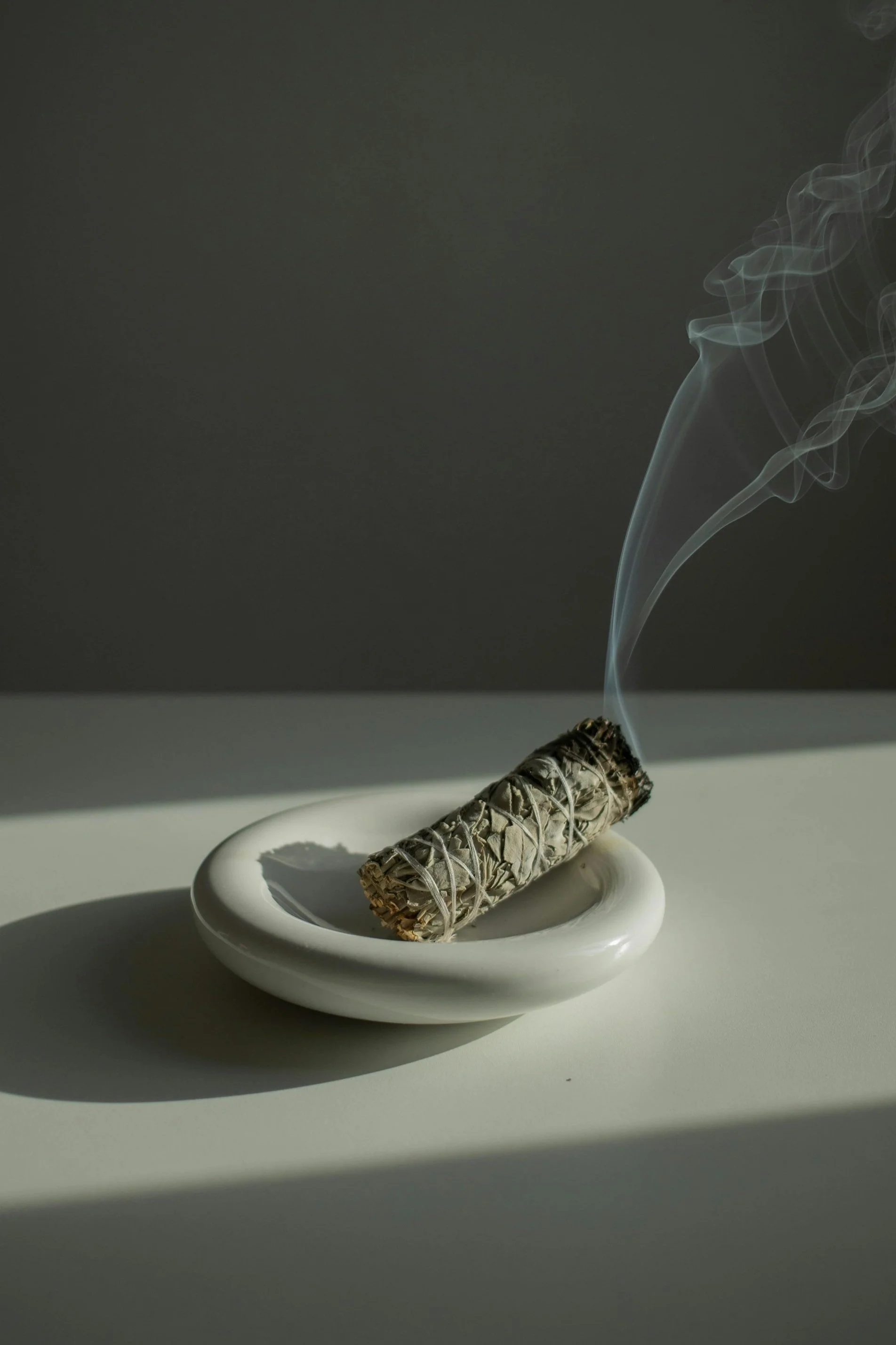 sage burning representing sacred soul guidance sessions