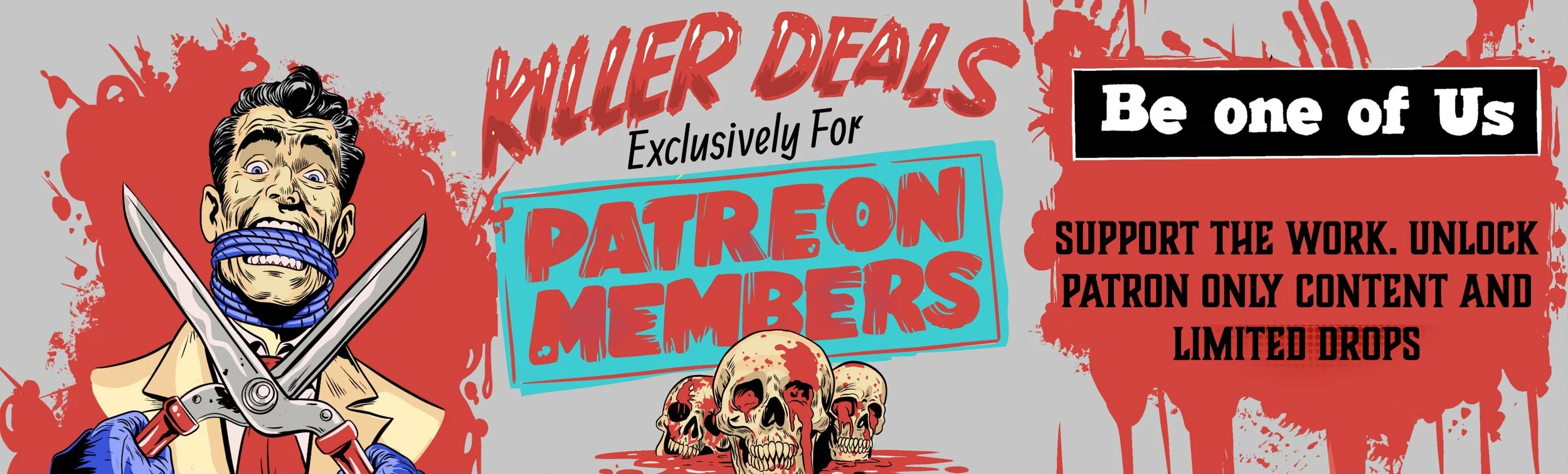 patron sign up banner for the artist dopeula