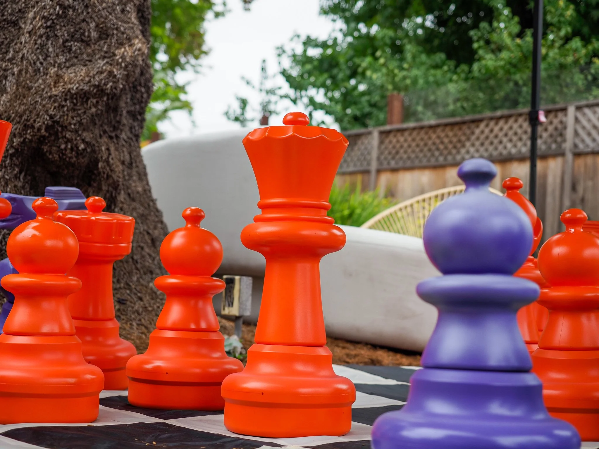 MegaChess - one token came in everyone's merch bags, they each have one move to play in the weekend