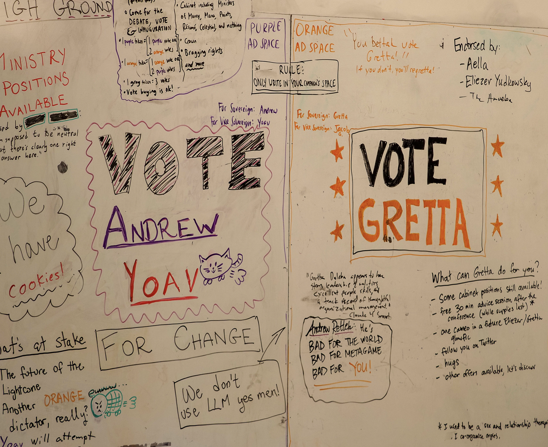 Team propaganda for subgame - election tournament