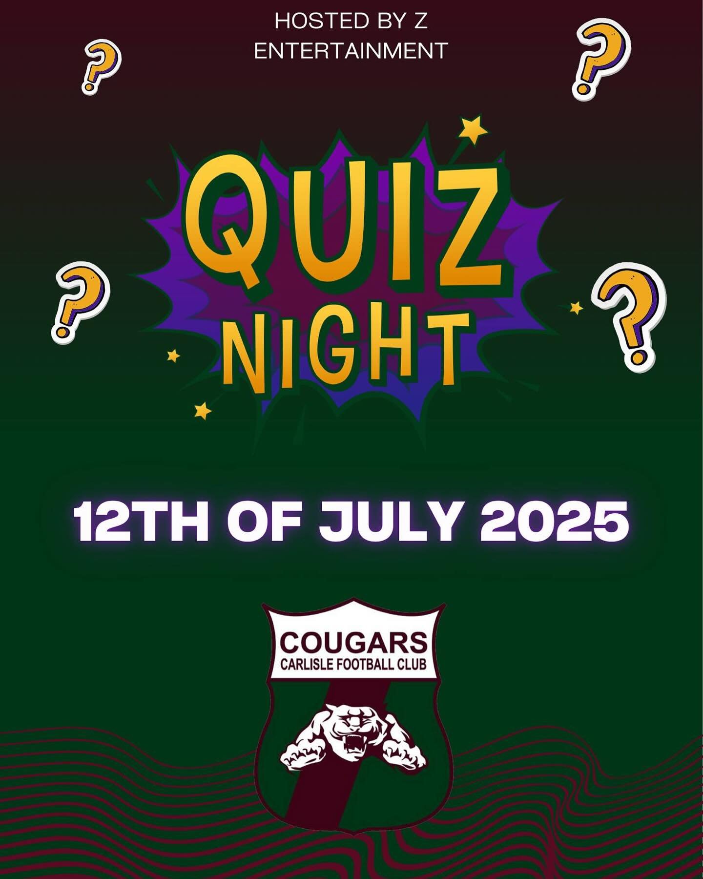 Bring your A-game - Quiz night is coming up, hosted by Z Entertainment! 🍻 

Tickets below 👇 
https://www.trybooking.com/DCNXX
