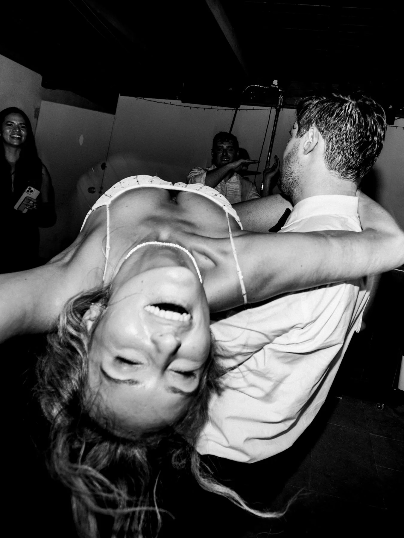 Wild first dance of Elena & Nial during their destination wedding at La Baronia, Spain.