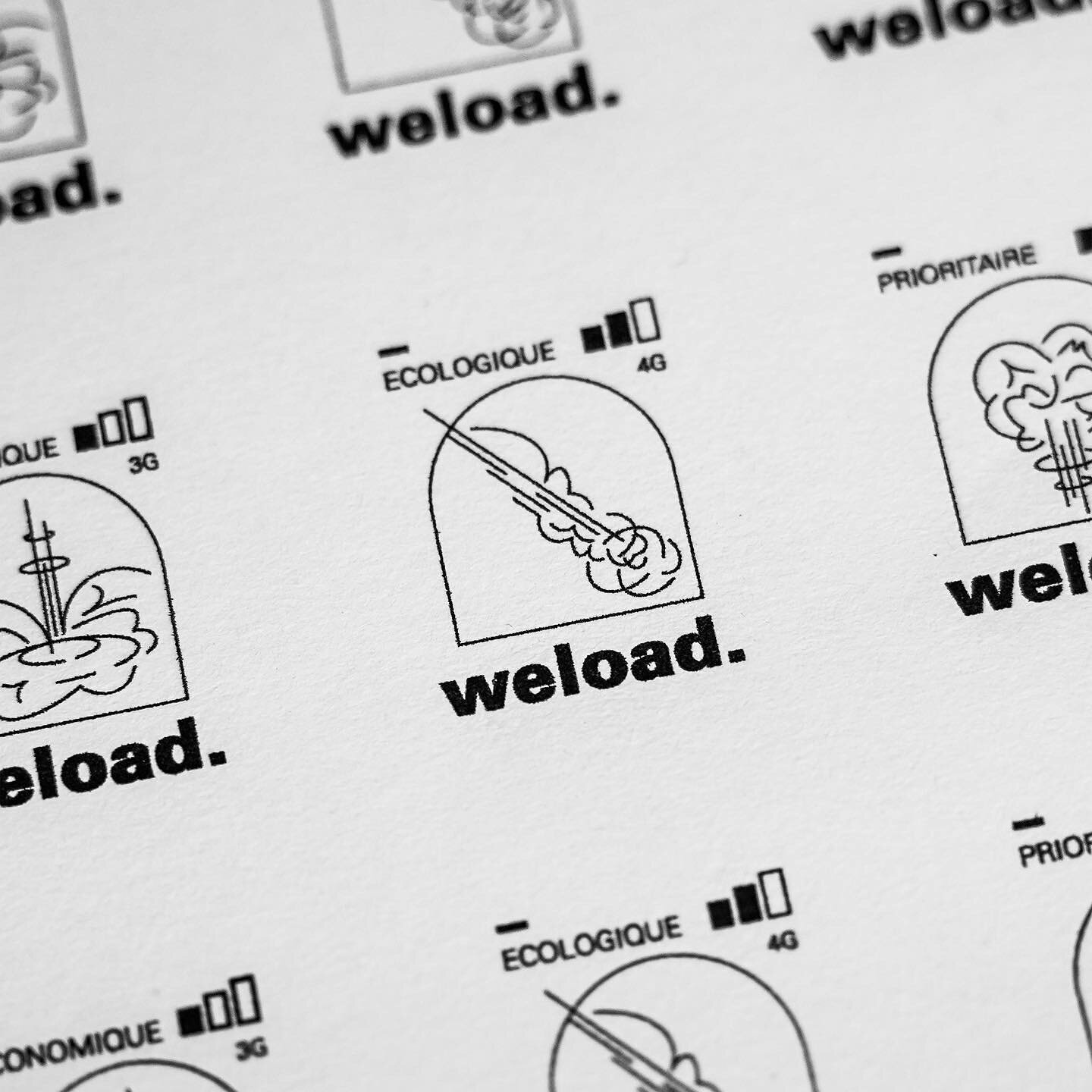 🗯S&eacute;rie de Timbres pour Weload &bull; 1/3 #weload #timbres #stamp #graphisme #designgraphique #identitevisuelle #graphiste #illustration #laposte #designlovers