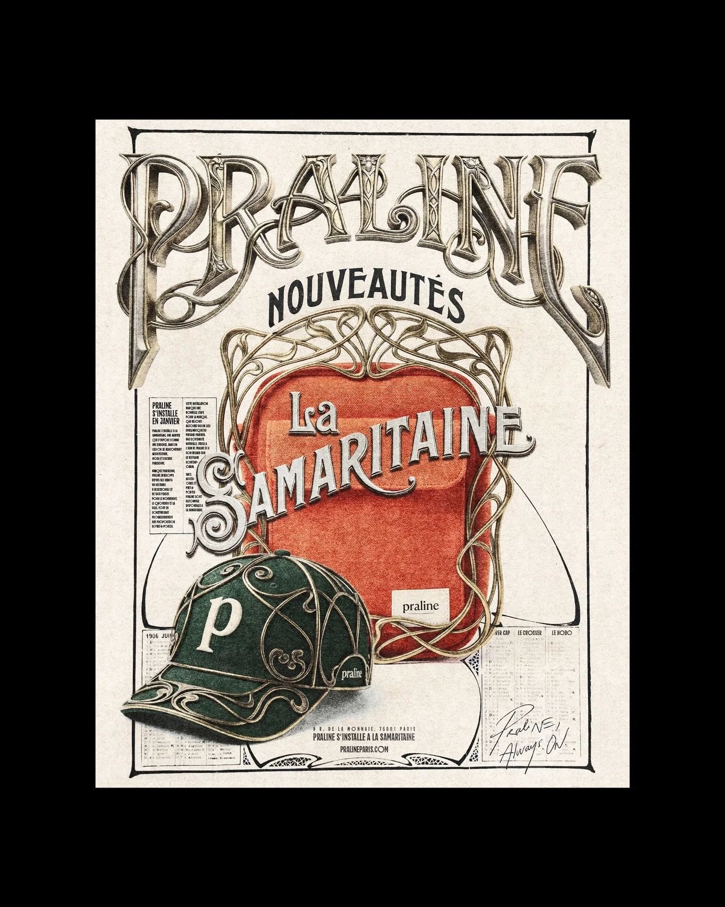 ✍️ Art Direction for @pralineparis 
Selected Works / Mix dump 🧡

🔗 Rover Cap &amp; Subway campaign w/ @avaz.wrk 

#artdirection #creativework #selectedworks #projectmix #mixdump