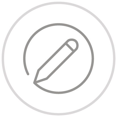 Pencil icon inside a circle