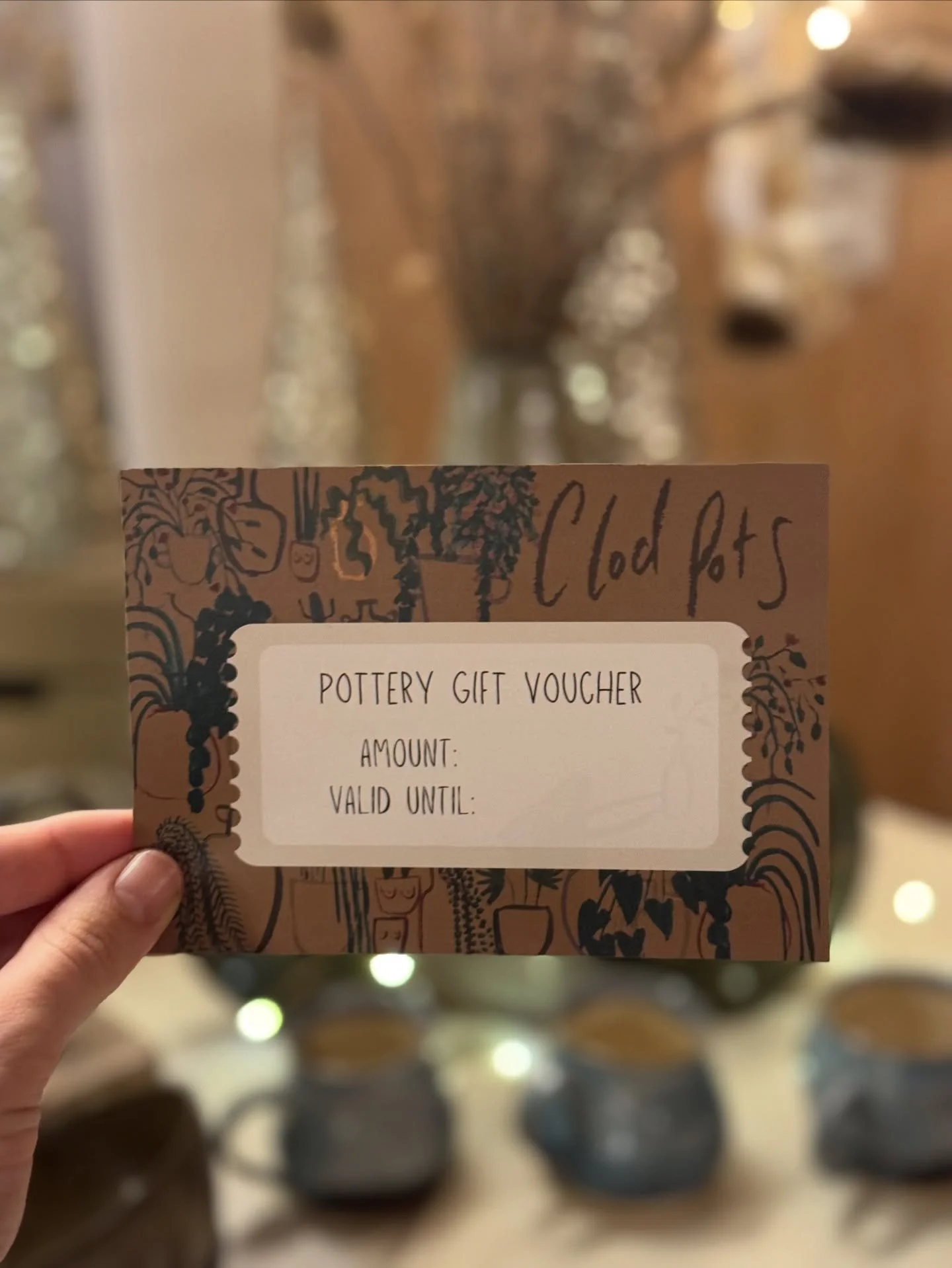 ✨ Fresh from the studio&hellip; our brand-new printed Pottery Gift Vouchers are finally here.
There&rsquo;s something special about holding a gift that already feels beautiful &mdash; thick card, soft texture, thoughtfully designed, and ready to be s