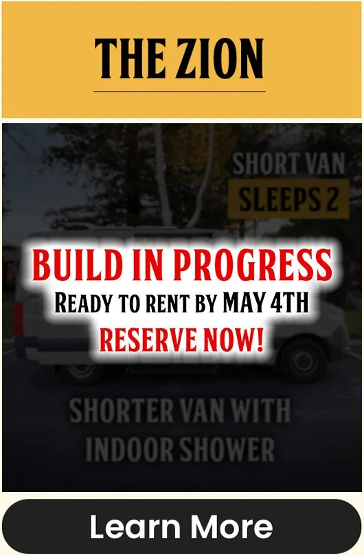 The Zion (Coming Soon) Aqua Blue Campervan Rental with Indoor Shower