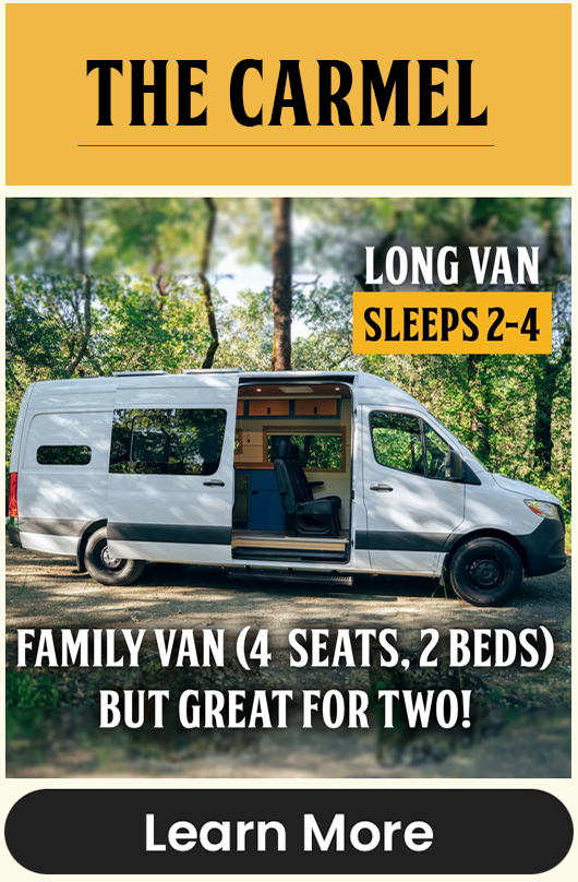 170" Mercedes Sprinter white Campervan rental with 4 seats and 2 beds (Bunk Beds)