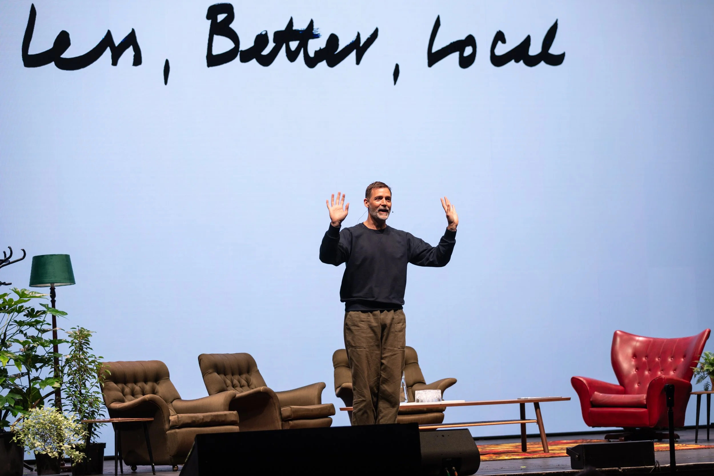 Event photography oxford. Patrick Grant on stage.jpg