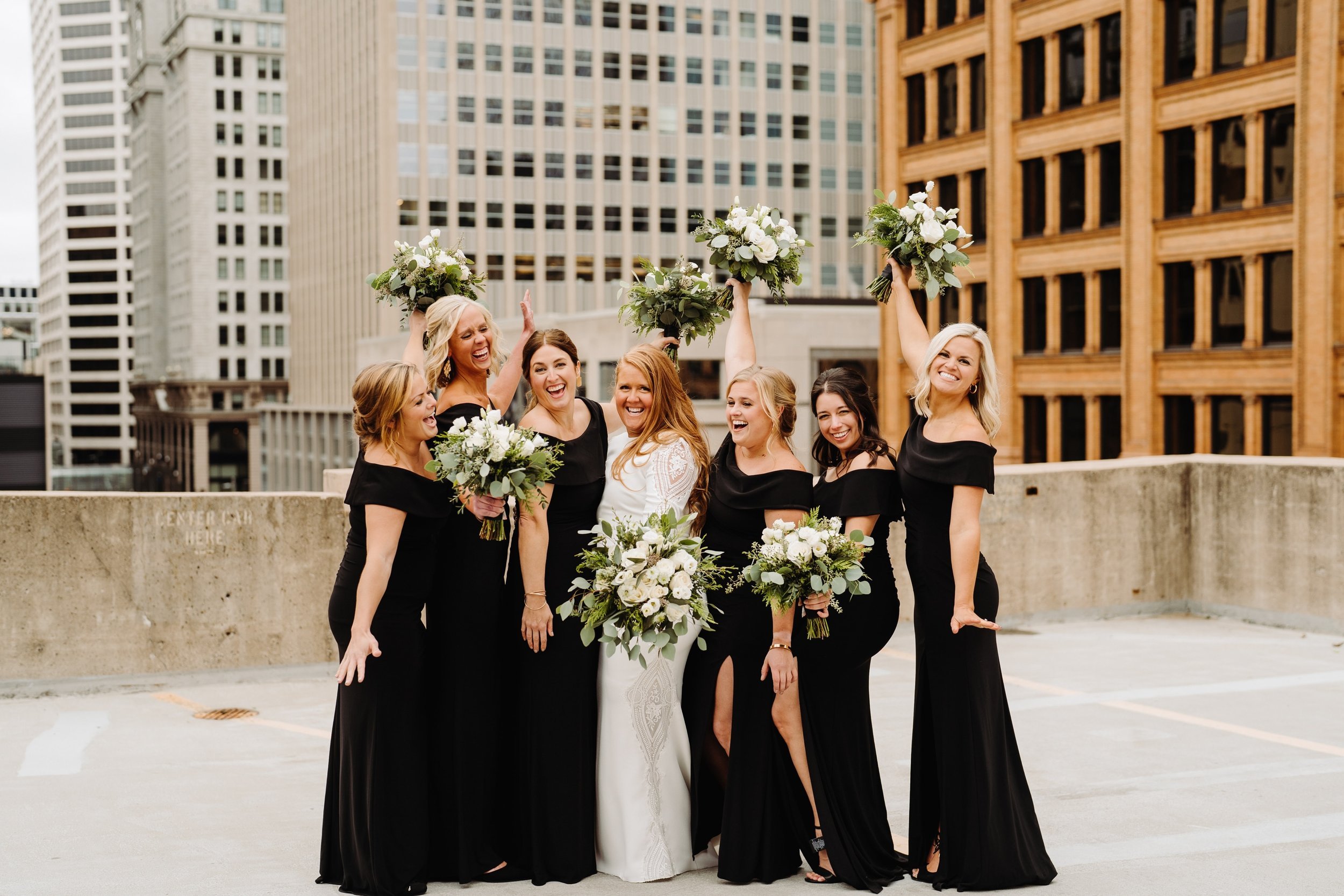 056_Black bridesmaid dresses for a November wedding in Minneapolis, Minnesota..jpg