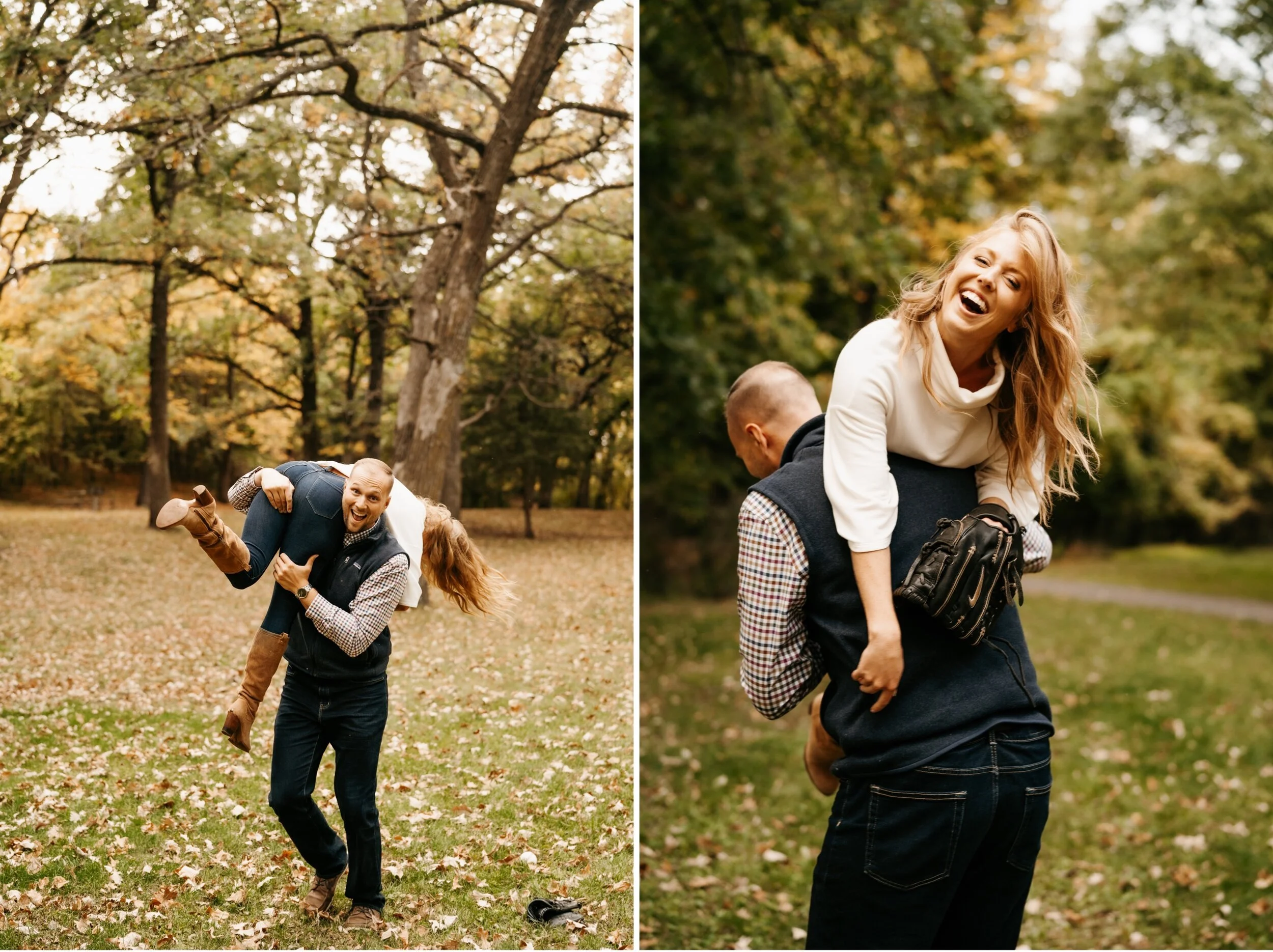 Fall Montissippi Park Engagement Session in Monticello, MN With Breanna