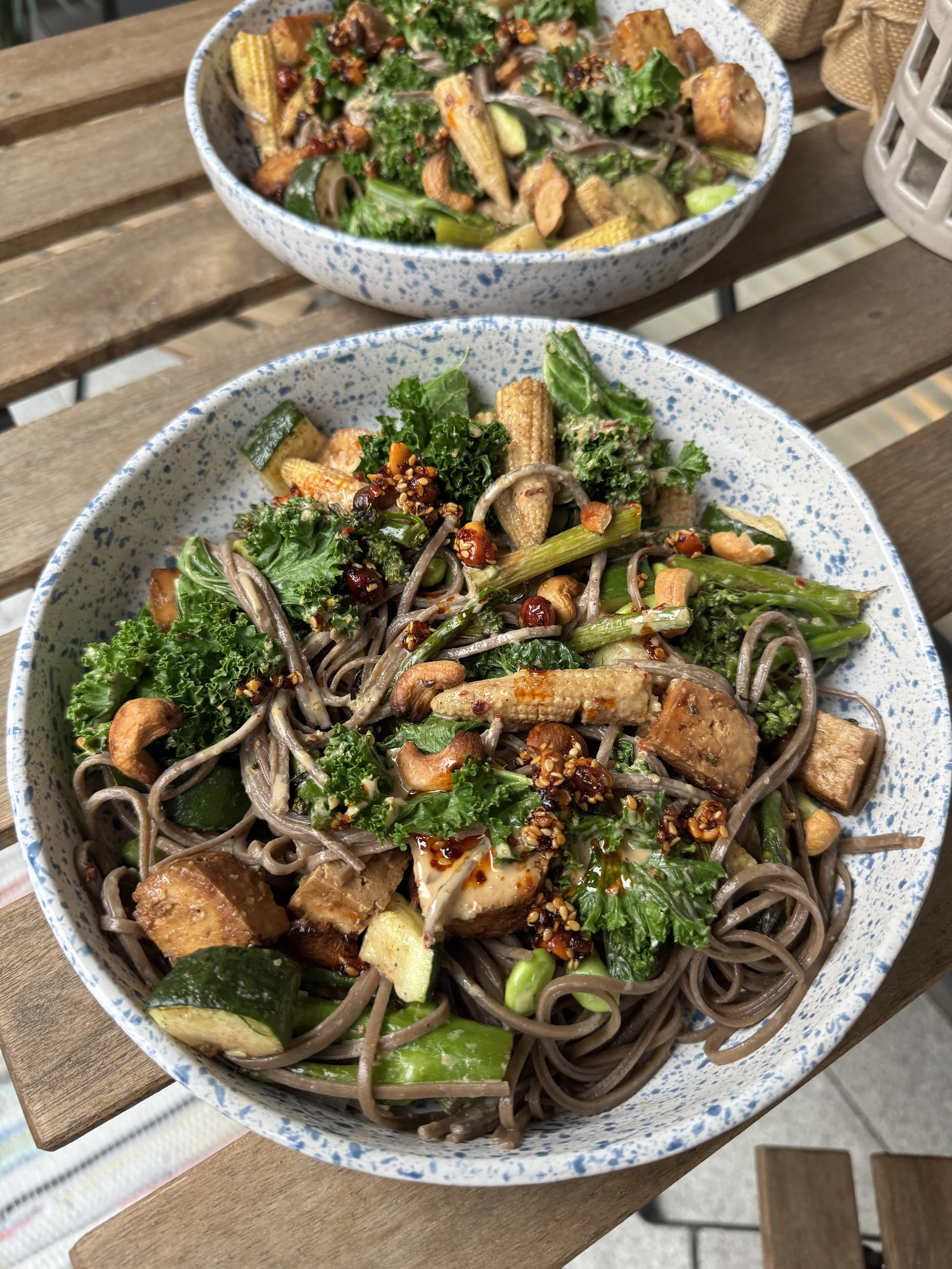 Tahini Chilli Tofu Noodles
