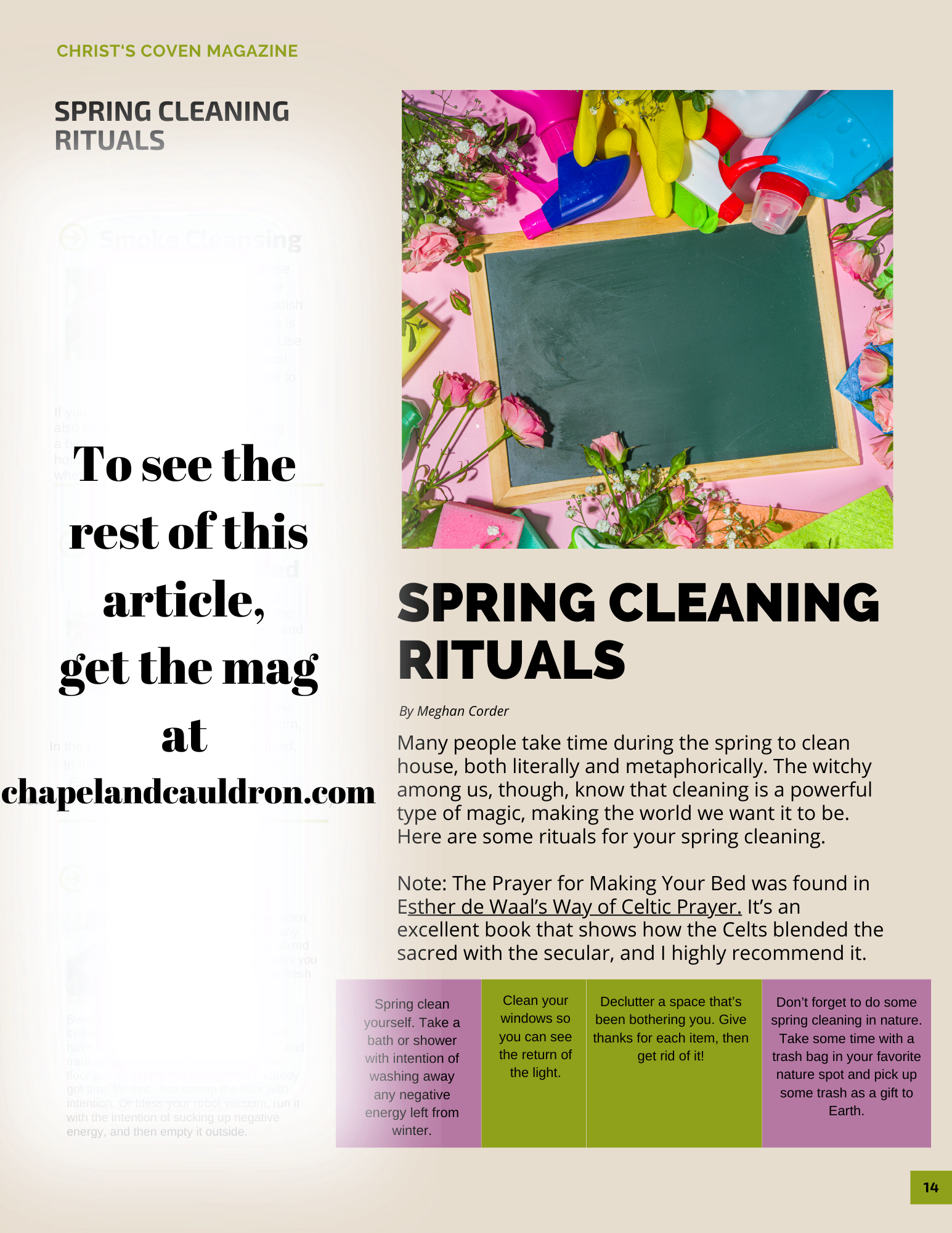 Spring Cleaning Rituals