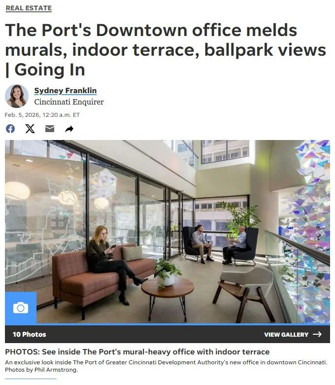 Thanks to the The Cincinnati Enquirer for spotlighting our new office in its Going In series.