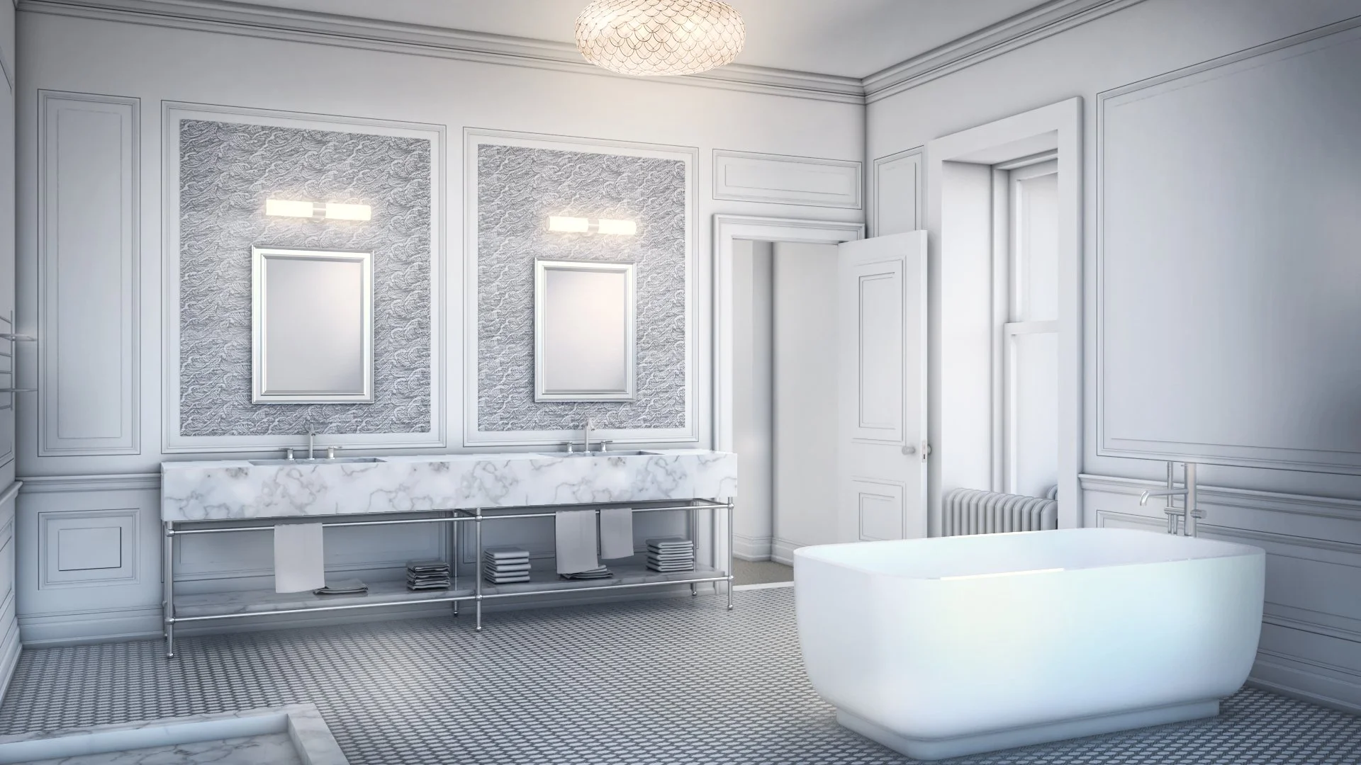 Charlotte's Master Bathroom (Sergio Sánchez-Selva)