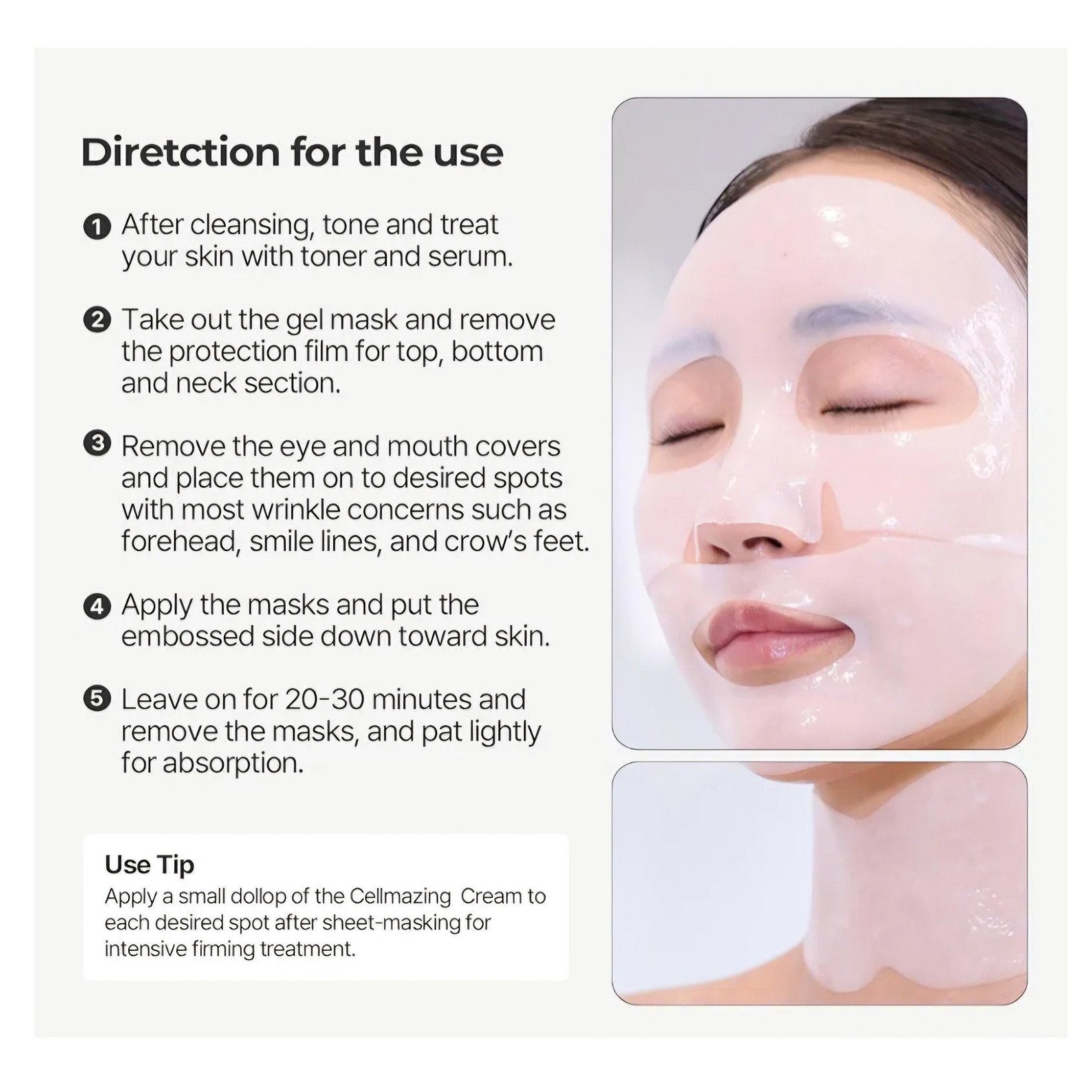 Achieve a youthful glow with Torriden CELLMAZING Firming Gel Mask – targets fine lines and improves skin elasticity