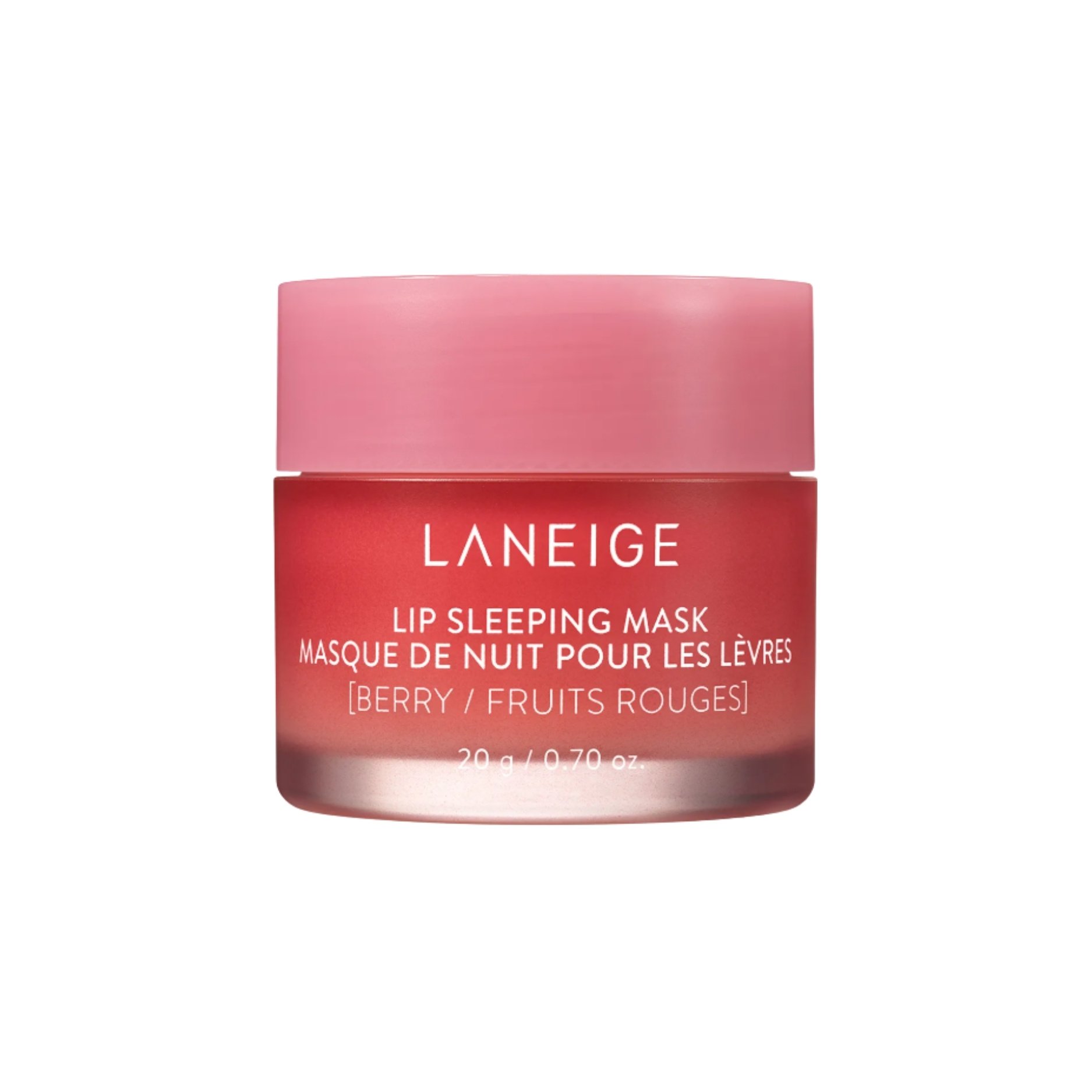 Laneige Berry Lip Sleeping Mask, a nourishing overnight lip treatment for hydrated and smooth lips.