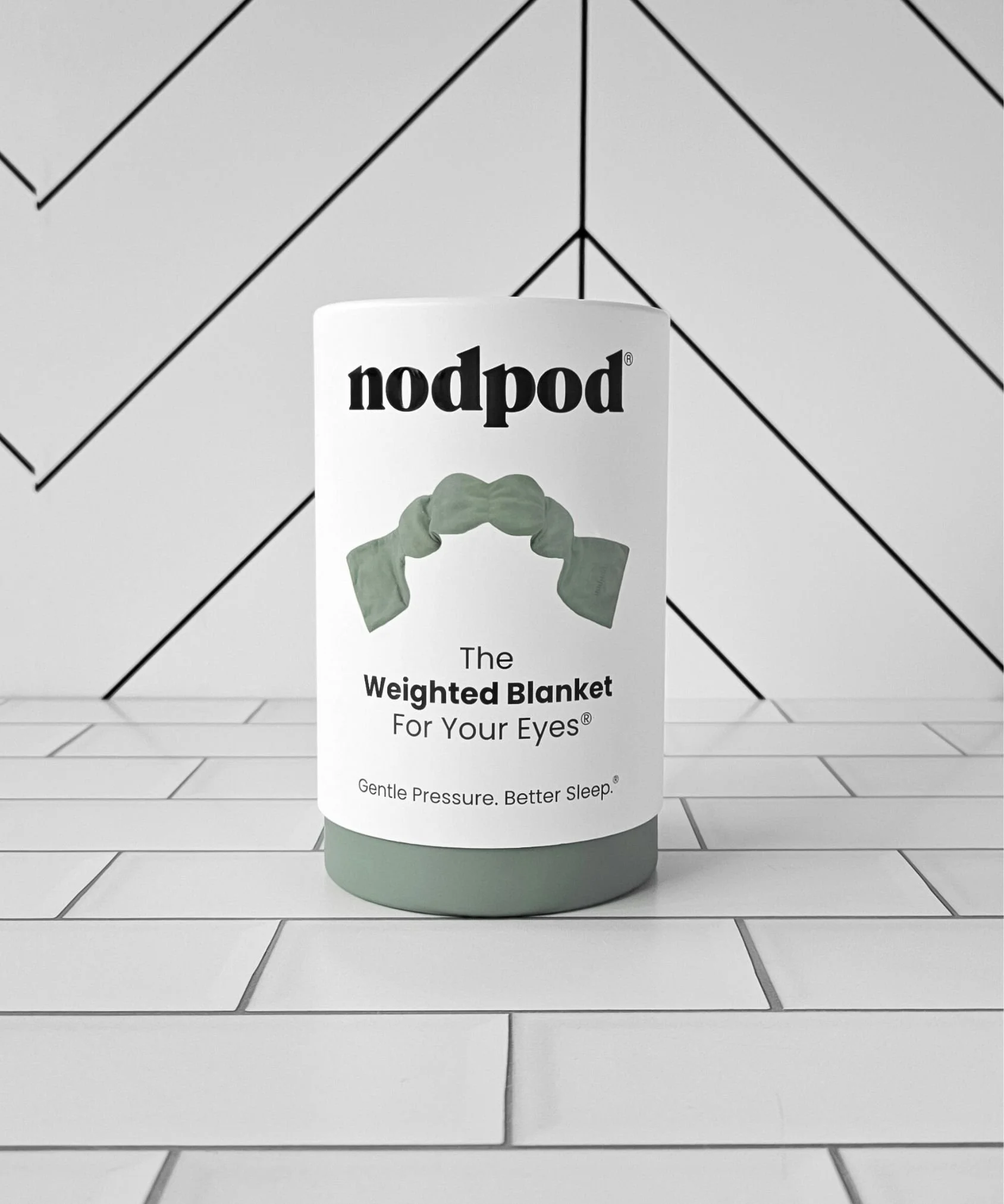 Sage Weighted Eye Sleep Mask | Nodpod