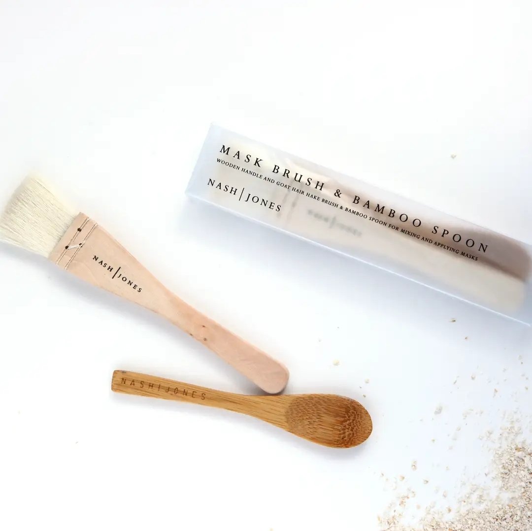 all natural tools for clay mask and skincare