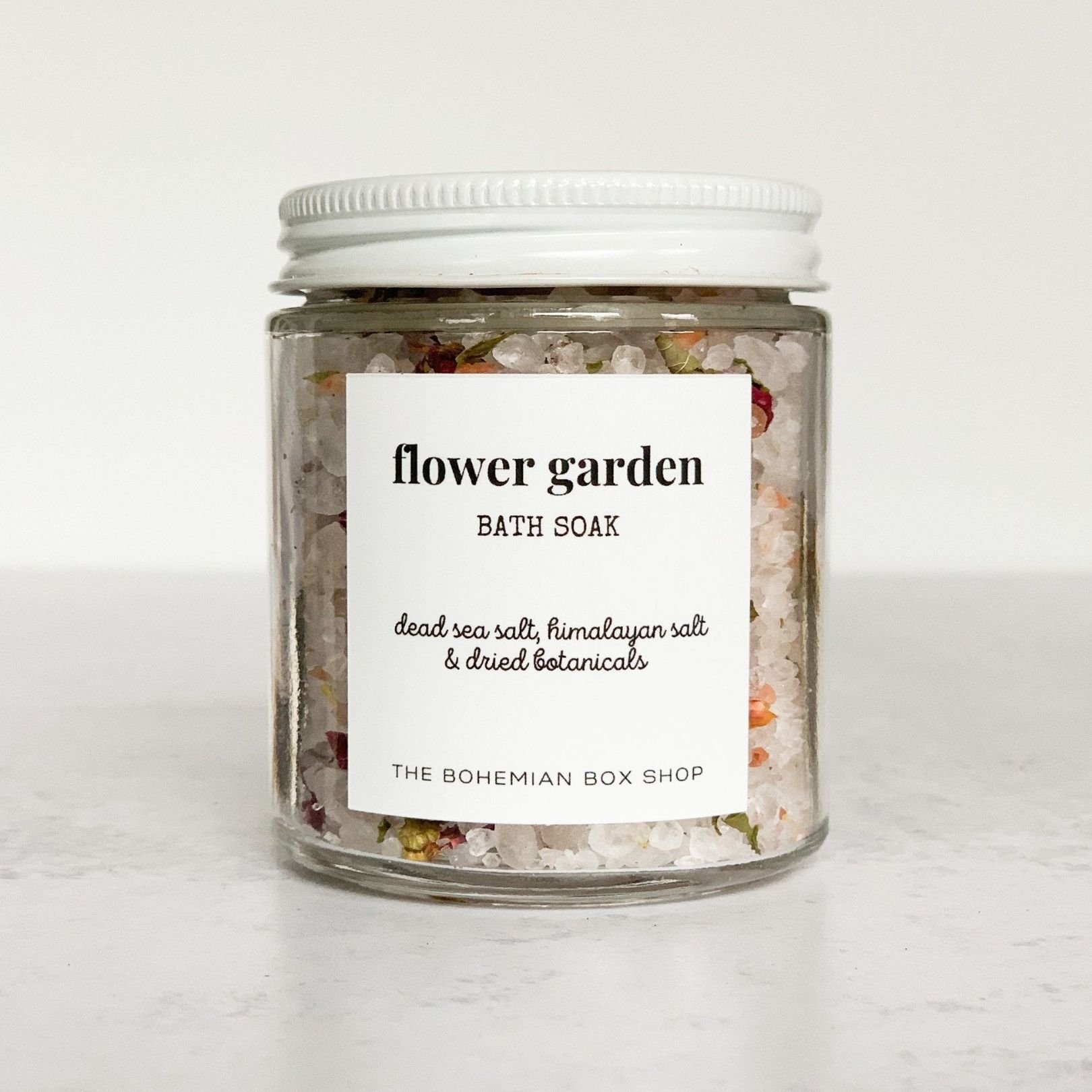 Floral bath salts for luxurious at home spa experience