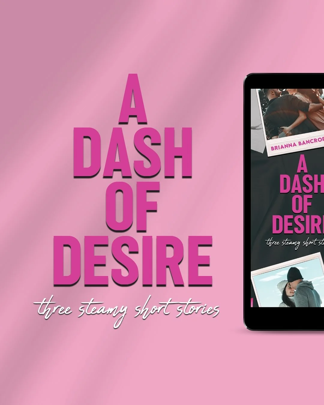 why settle for just one steamy short story when you can enjoy three? 😆

the A DASH OF DESIRE omnibus is available in paperback, ebook, and KU. 🩷

🍸 THE BUSINESSWOMAN AND THE BARTENDER
📚 THE LIBRARIAN AND THE MECHANIC
🎶 THE MAESTRO AND THE ROOFER
