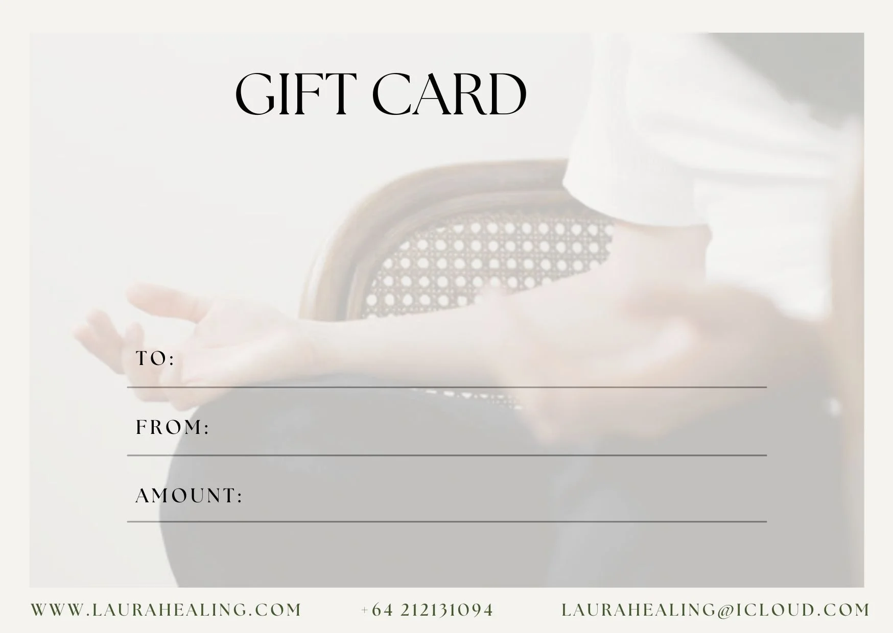 L'aura Healing Gift Card