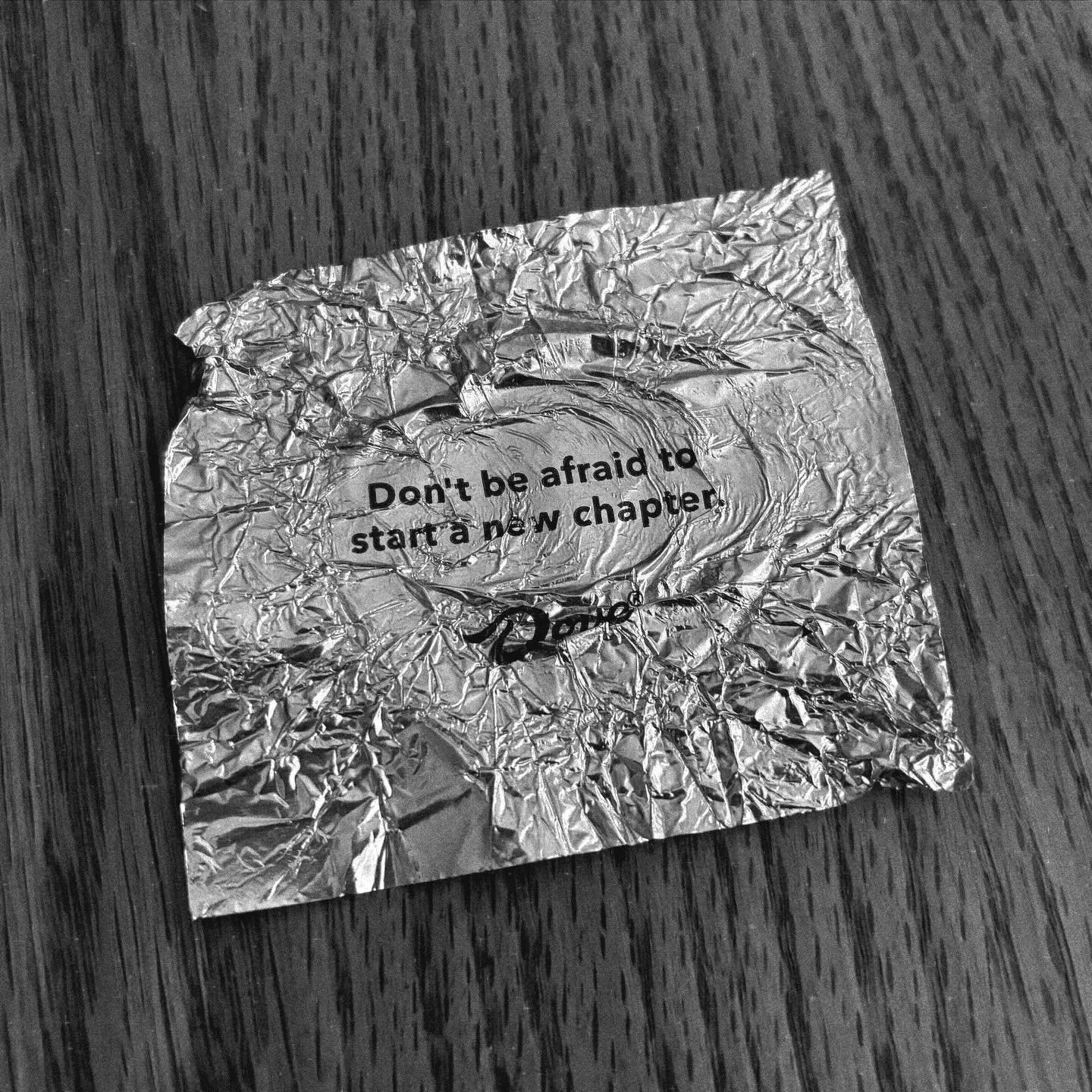 Fitting to have this message inside my chocolate. Onto Chapter 15! ✏️📖

&ldquo;Don&rsquo;t be afraid to start a new chapter.&rdquo;

#authorkcachera #author #writer #novel #amwriting #motivation #newchapter