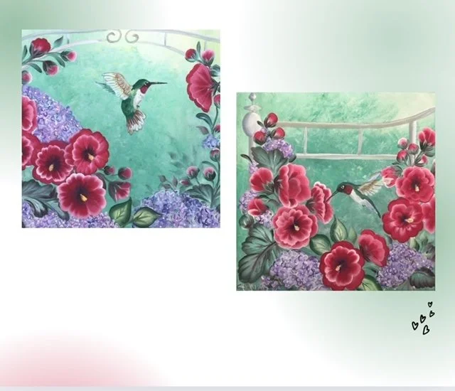 Set of two Hummingbirds