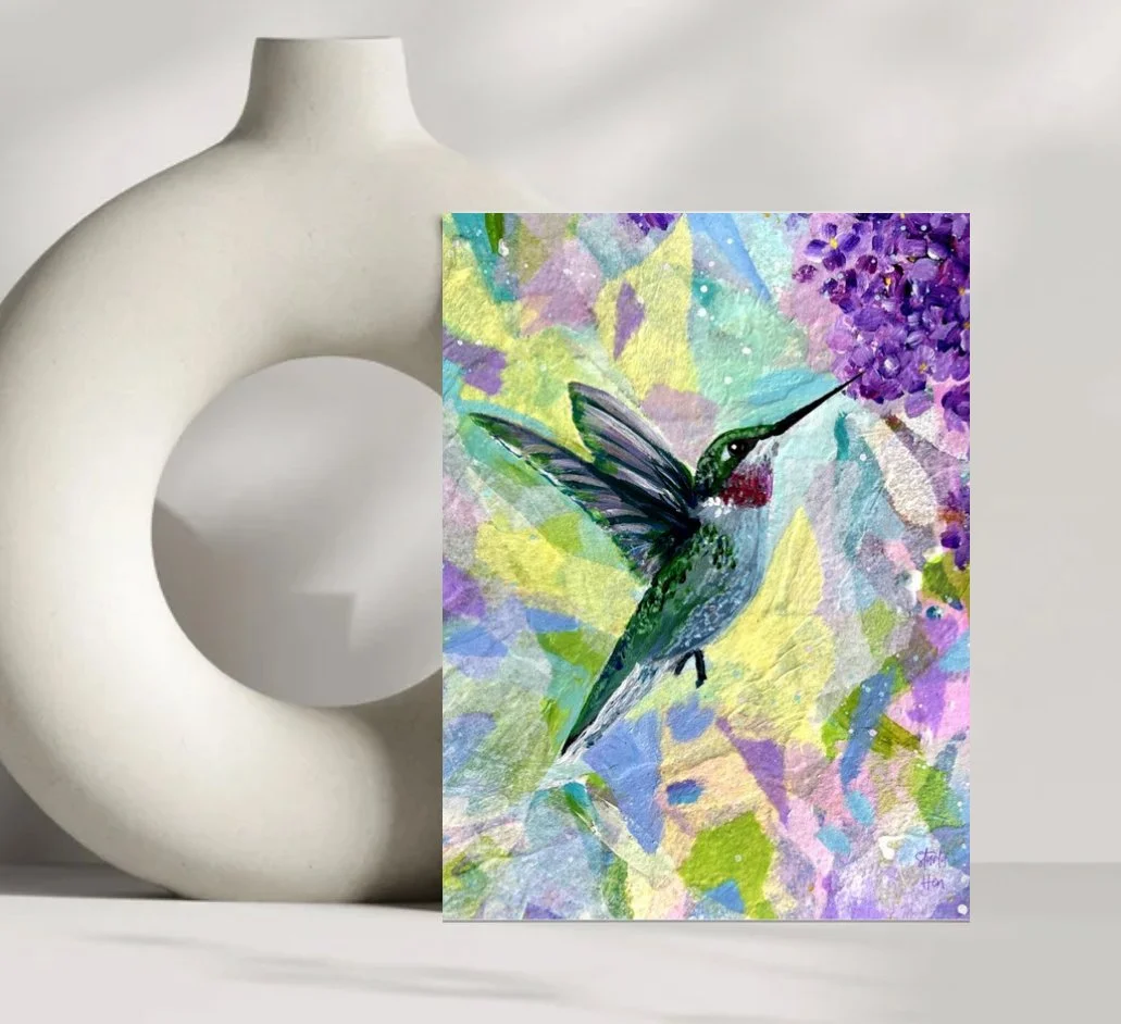 Jeweled Hummingbird Notecard
