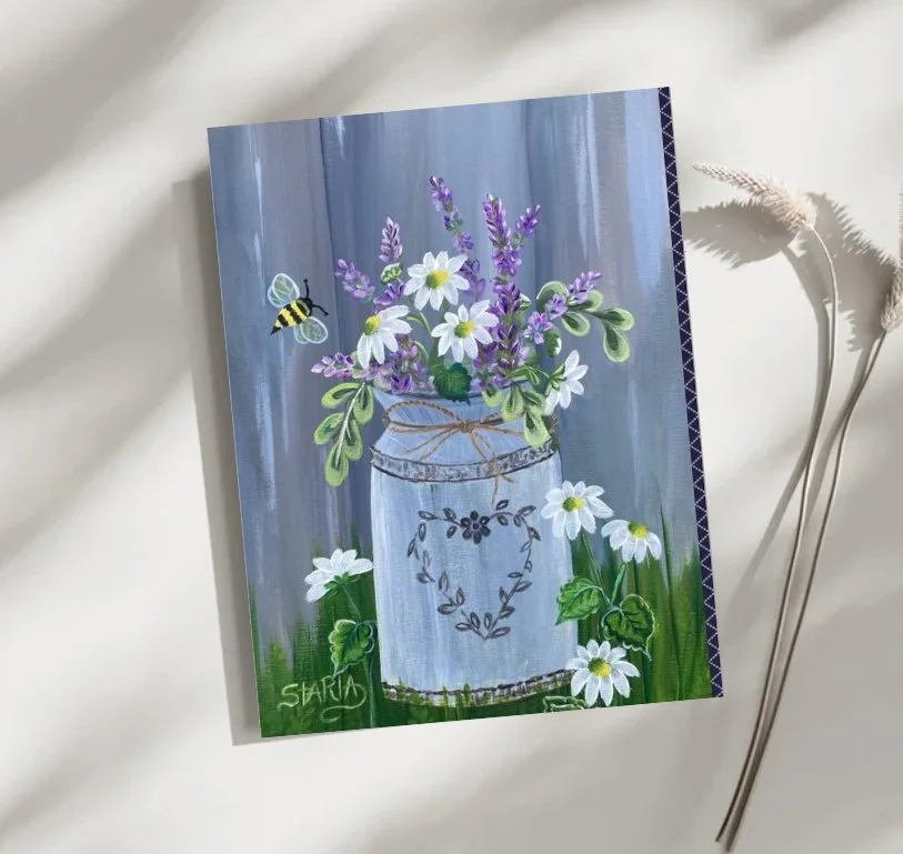 Lavender Honey Notecard