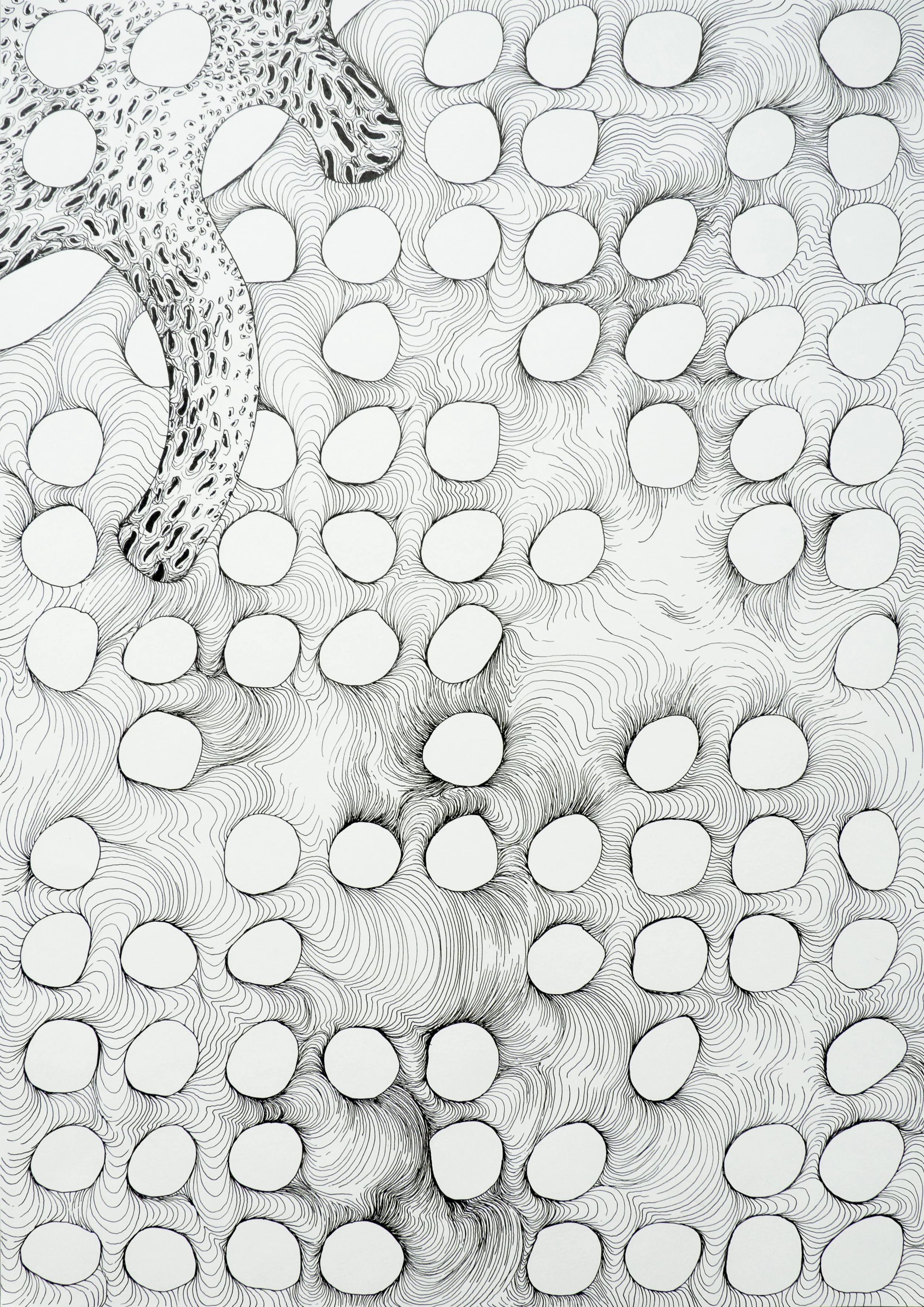 #11 / movement for 443 bodies in 12 scenes, ink on paper, each 59,4 x 42cm, Zurich 2018/19