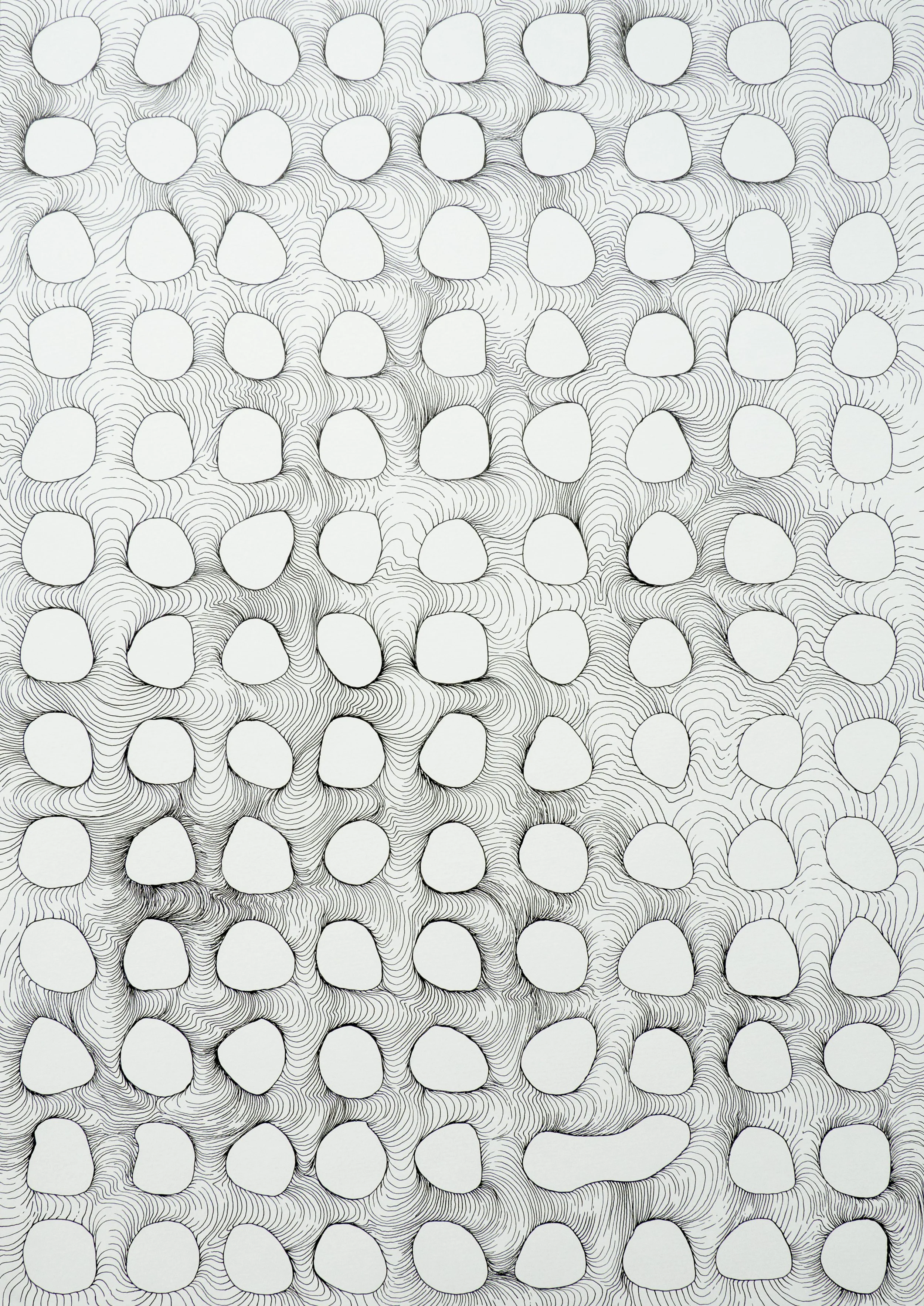 #12 / movement for 443 bodies in 12 scenes, ink on paper, each 59,4 x 42cm, Zurich 2018/19