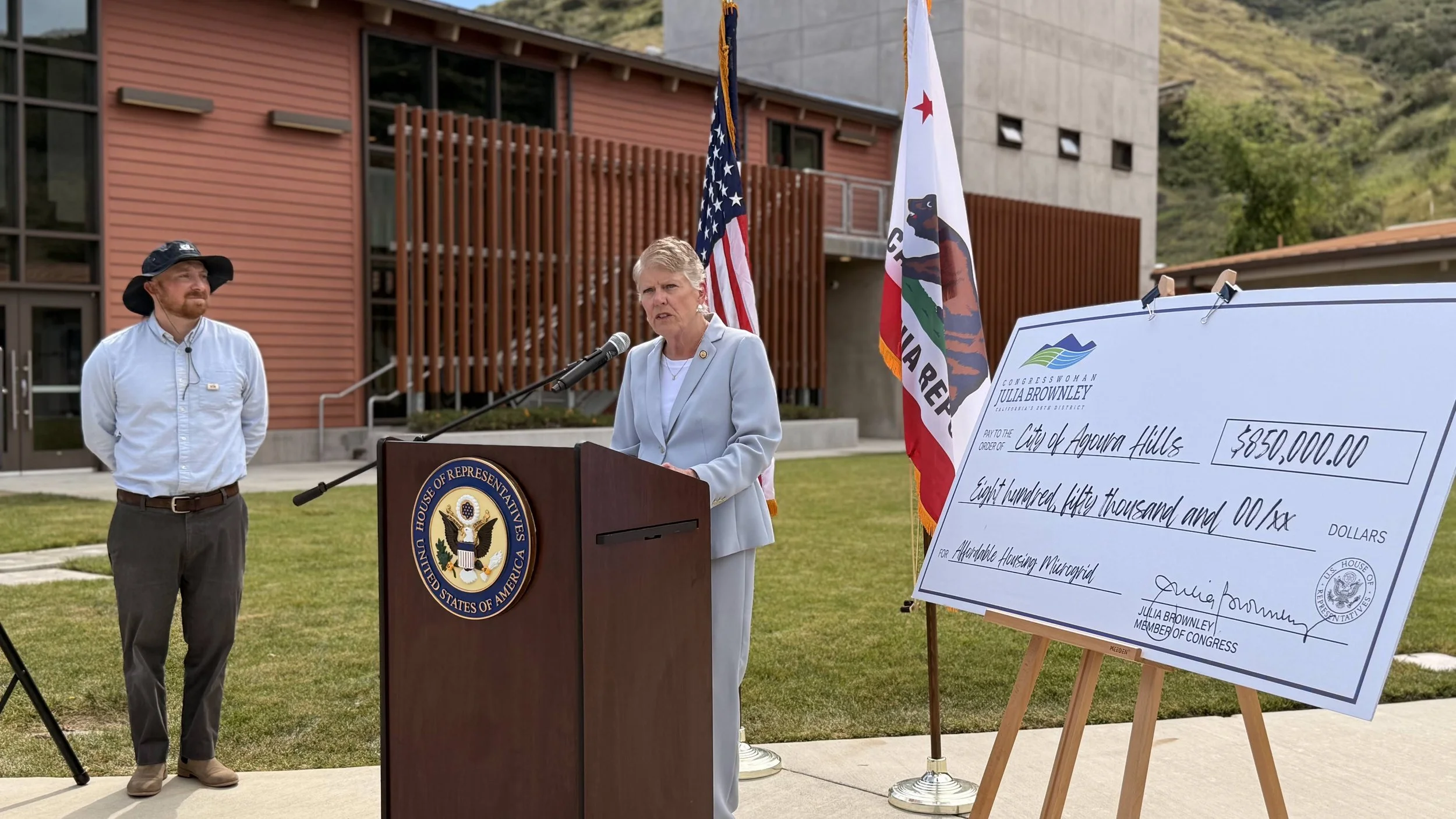 Receiving city support from Congresswoman Julia Brownley