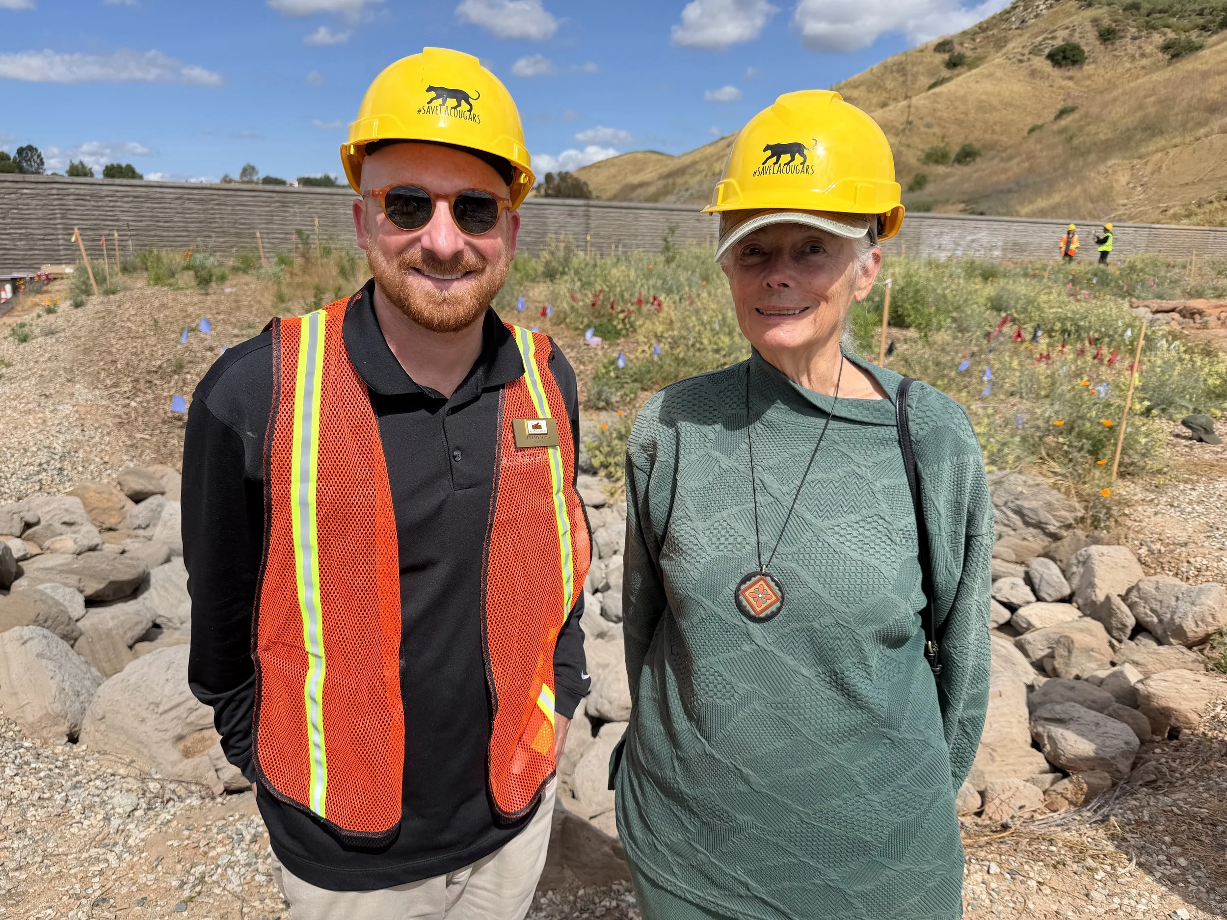 Preparing for the wildlife corridor with former Senator and first Mayor of Agoura Hills Fran Pavley