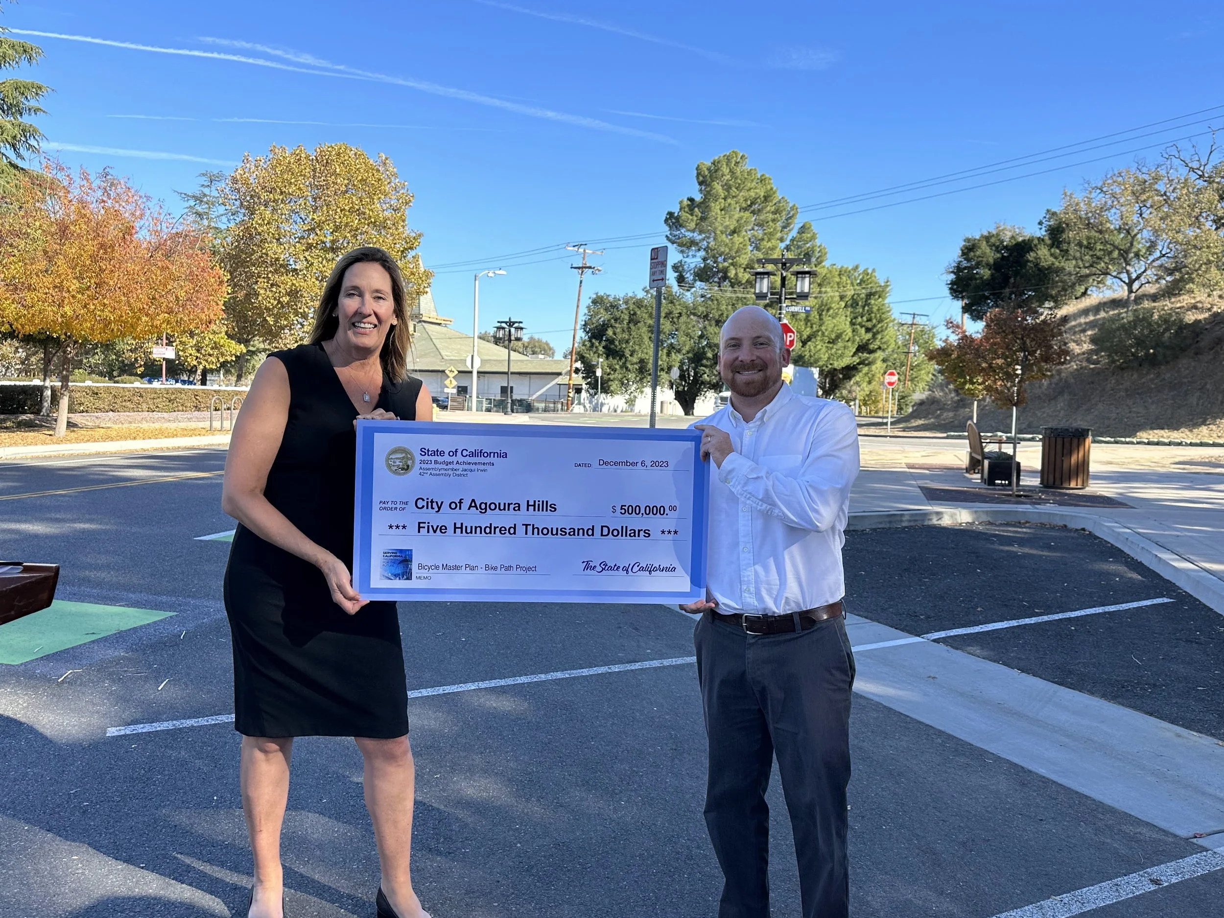 Bicycle Master Plan support from Assemblymember Jacqui Irwin