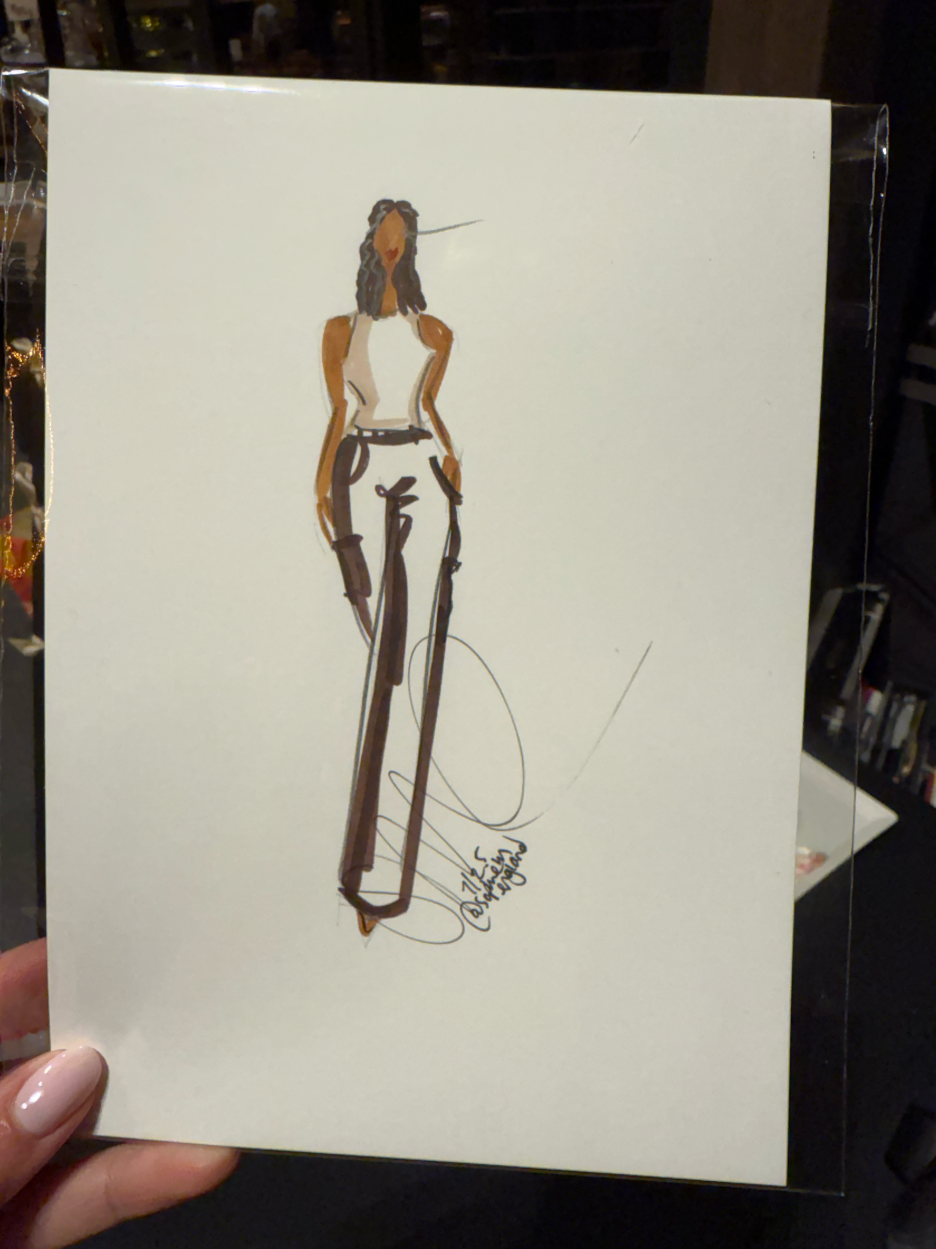 event guest fashion illustration