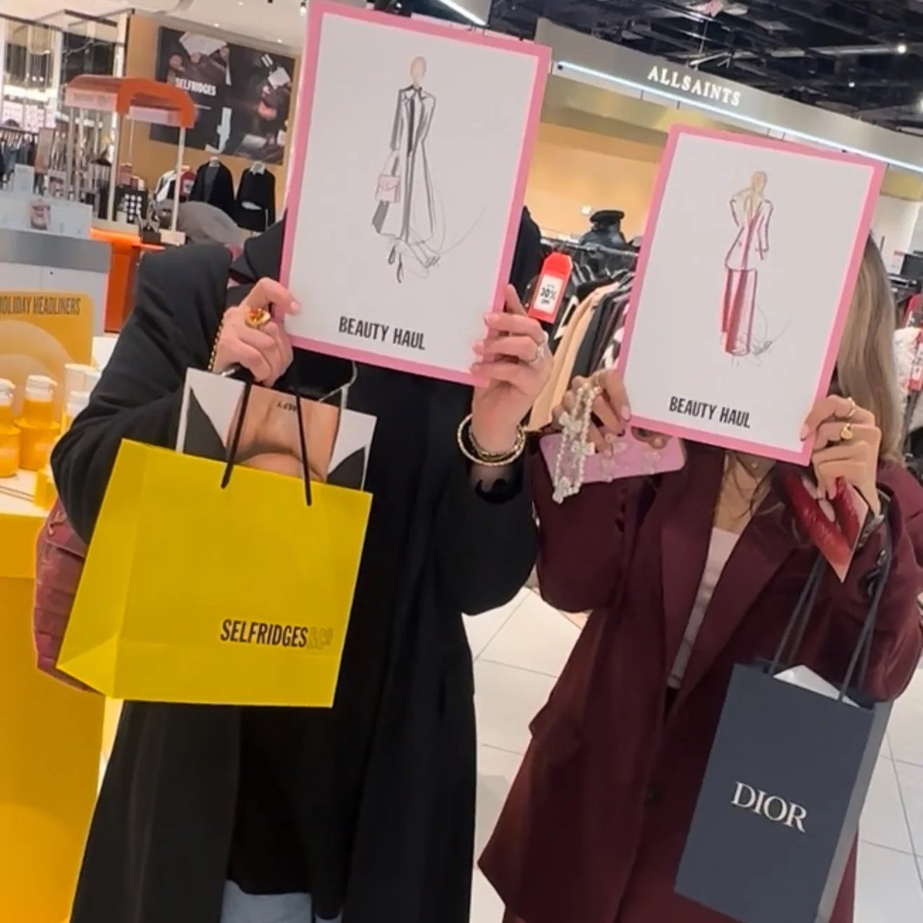 Live fashion illustration for luxury retailer