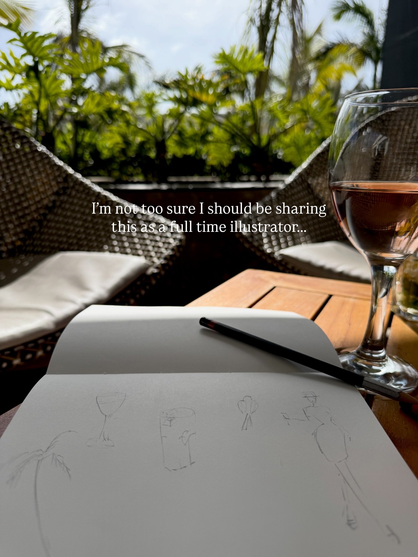 My social media has changed a little recently as I&rsquo;m trying to be more open and vulnerable with you, taking you with me on my journey as a full time illustrator ✍🏼 

Last week I started a challenge to illustrate in public as this is something 