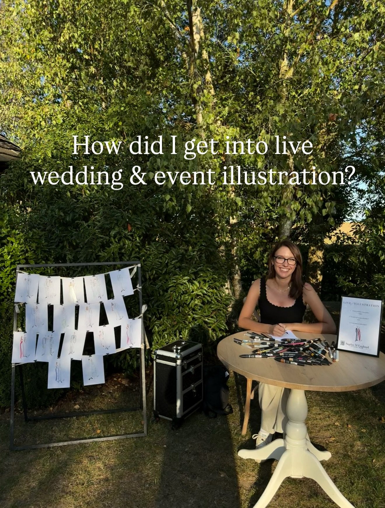 The story of how I became a live fashion illustrator ✍🏼 

It&rsquo;s clear as day how perfect a job it is for me. I am obsessed with illustration fashion, love the adrenaline of illustrating quickly, and what more of a special place to be able to do