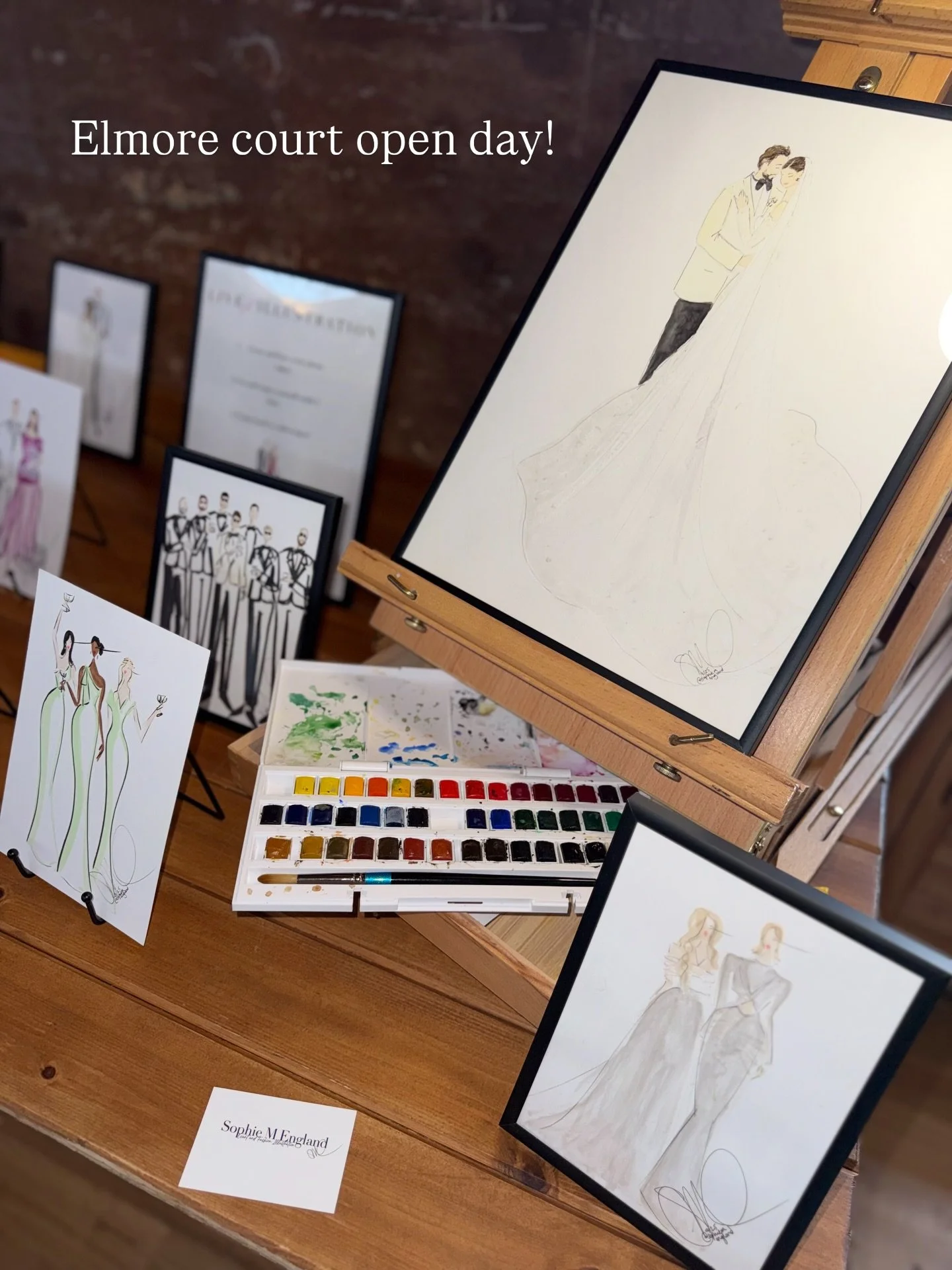 Thank you @elmorecourt for having me as part of your open day! 

I won&rsquo;t lie I&rsquo;d been having some serious imposter syndrome recently, that alongside deciding last minute the watercolour I&rsquo;d been working on wasn&rsquo;t good enough, 